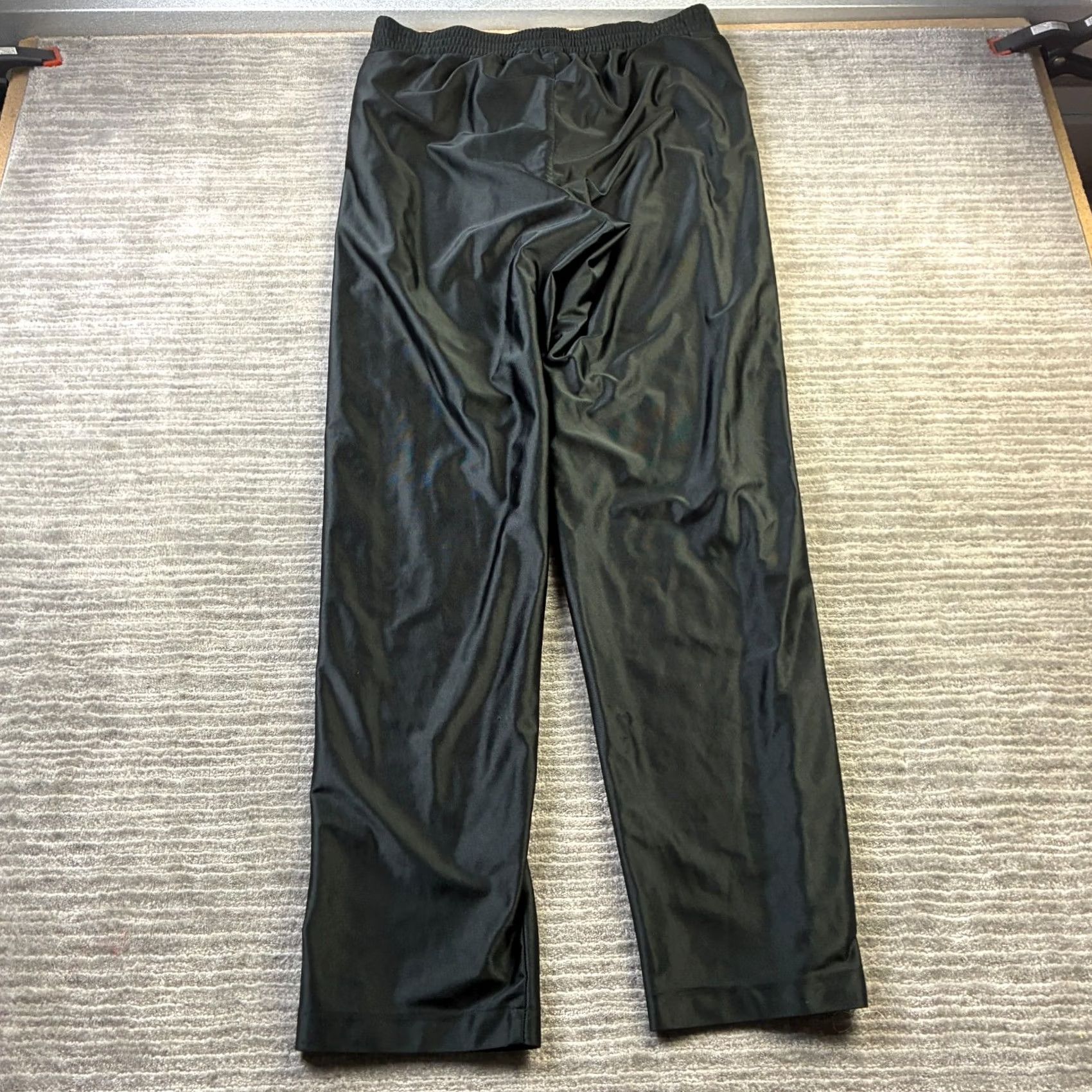 Nike VINTAGE Nike Pants Mens M Black Tear Away Shiny Dazzle Y2K Snap On Track Pants Size US 31 - 2 Thumbnail