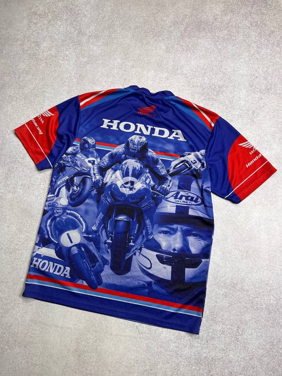 Vintage VINTAGE HONDA RACING MOTO GRAPHIC T-SHIRT L Size US L / EU 52-54 / 3 - 6 Thumbnail