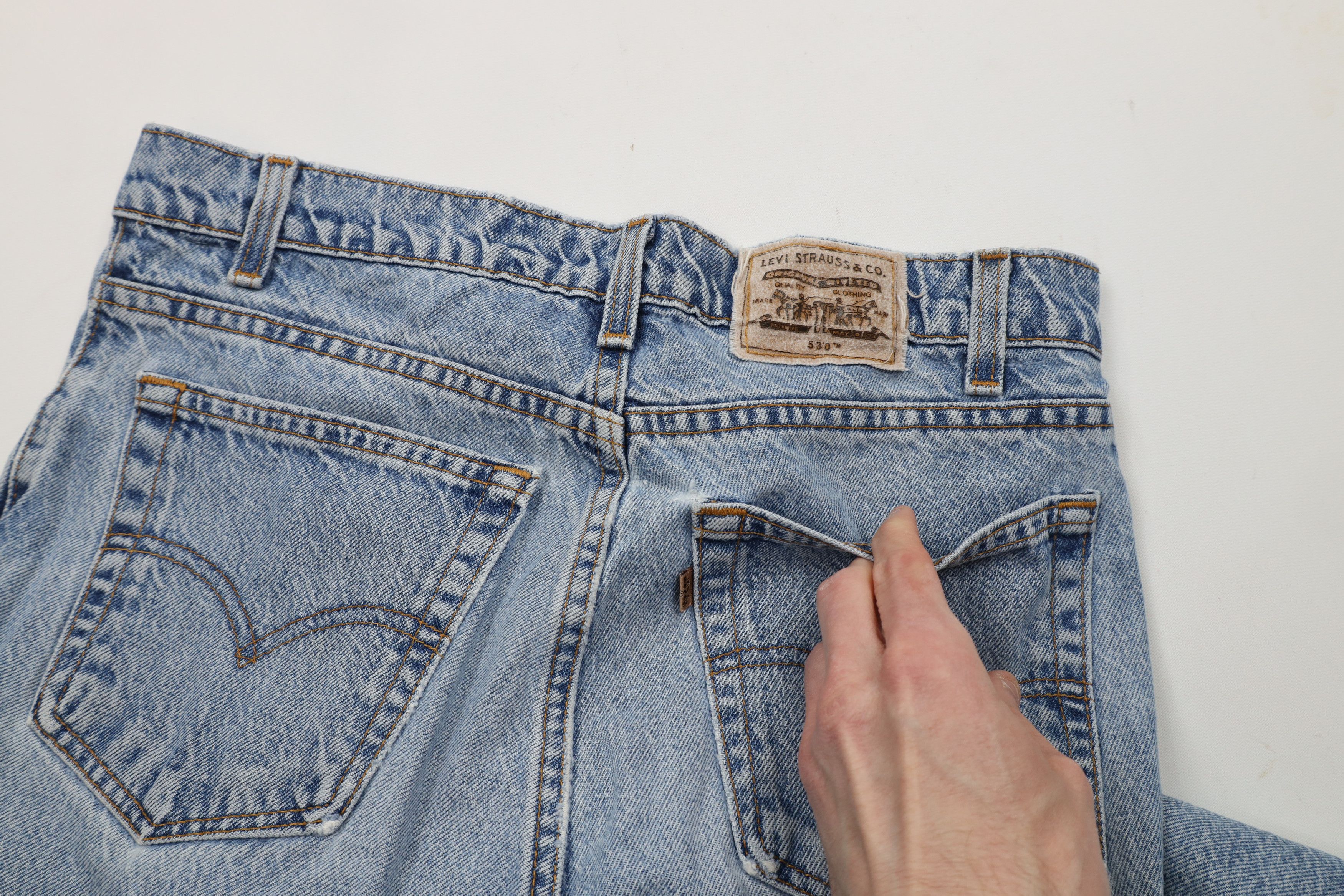 Levi's × Vintage Vintage 90s Levis 530 Regular Fit Denim Jeans Blue Cotton Size US 32 / EU 48 - 9 Thumbnail