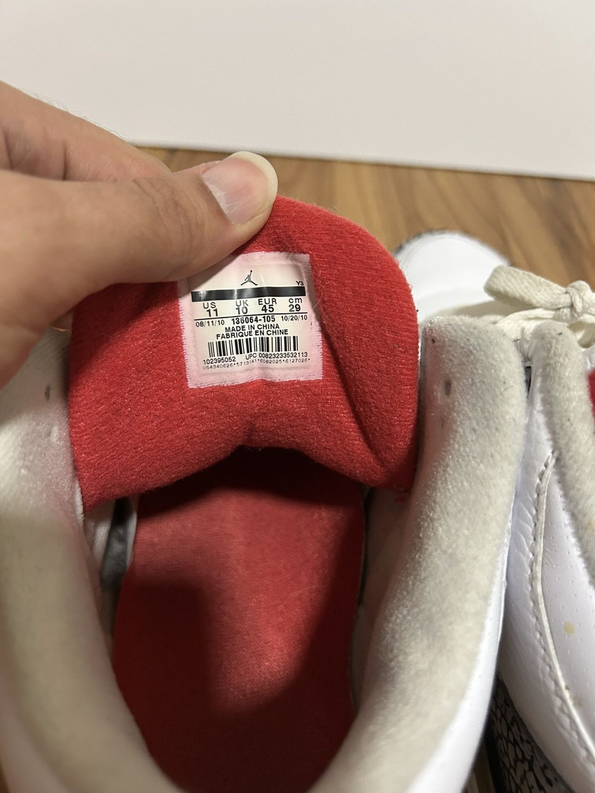 Air Jordan 3 White Cement 2011 Size 11