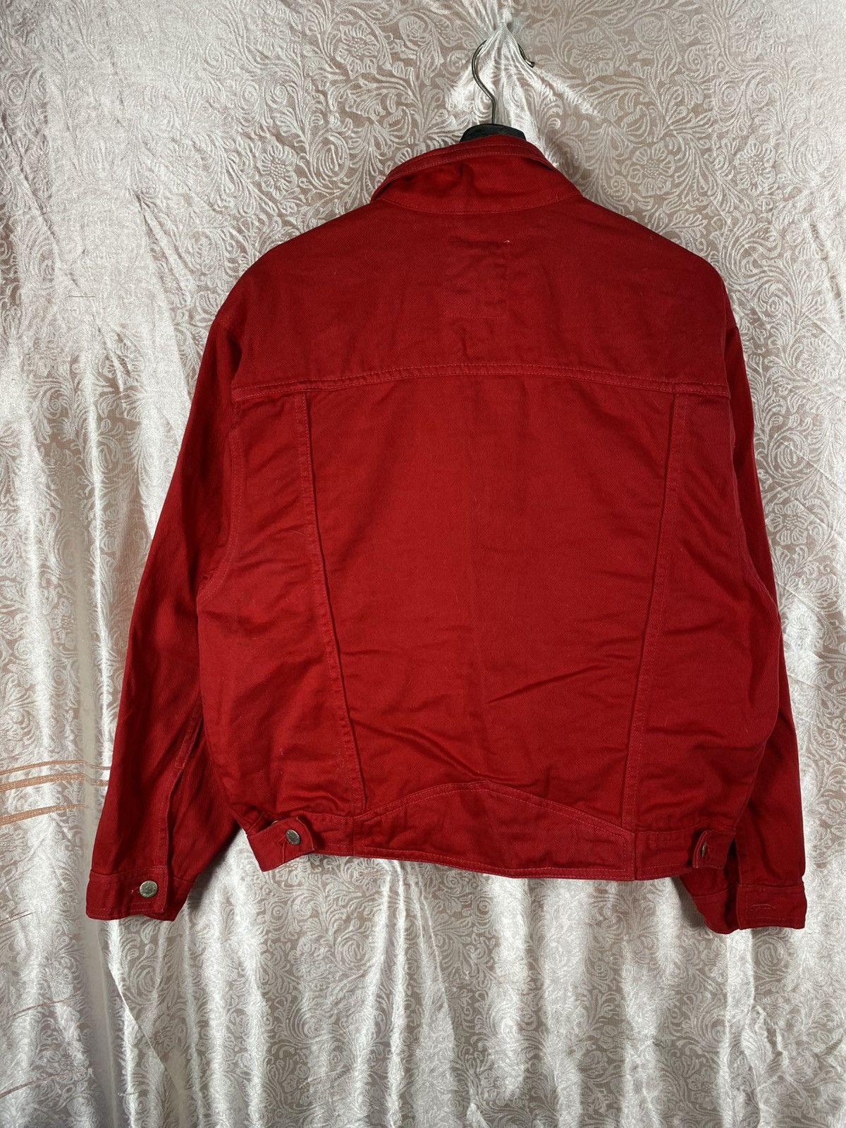 Japanese Brand Vintage Glee Man Red Denim Trucker Japanese Casual Workwear Size US M / EU 48-50 / 2 - 11 Thumbnail