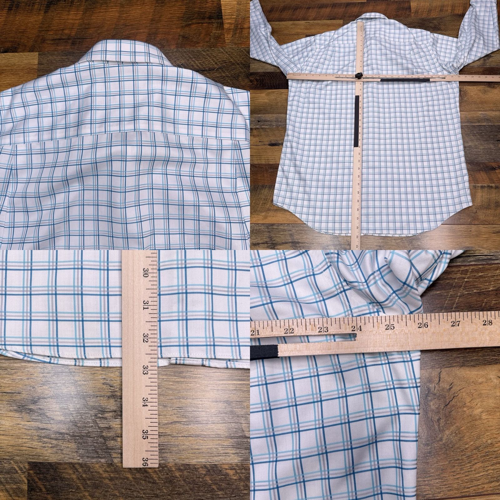 Vintage Paul Fredrick Shirt Mens 16.5 33 White Check Button-Up Non-Iron Classic Fit Long Sleeve Cotton Button-Up Shirt Mens White Check Non-Iron Classic Fit Size US XL / EU 56 / 4 - 8 Thumbnail