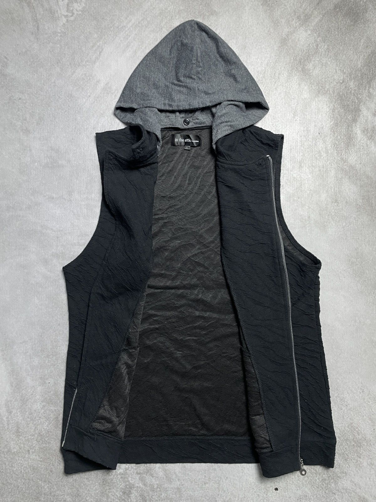 14th Addiction 2000’s In The Attic - Asymmetrical Vkei Style Textured Vest Size US M / EU 48-50 / 2 - 5 Thumbnail