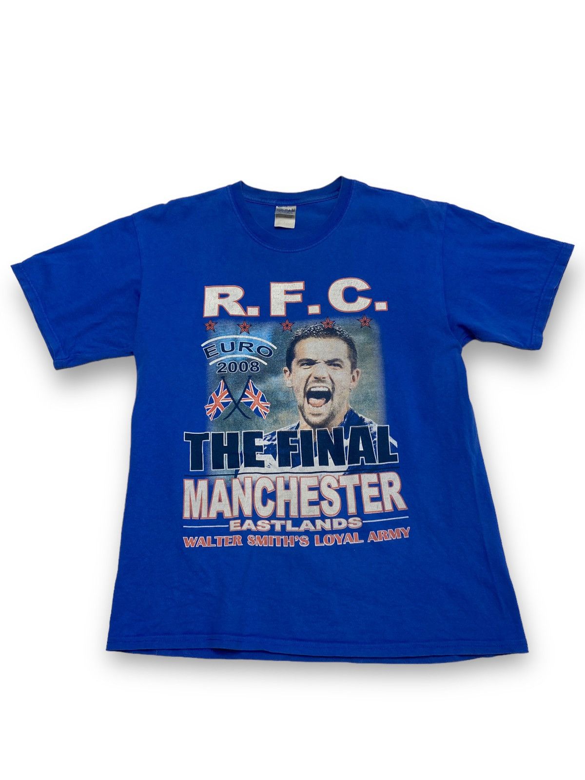 Vintage UEFA CUP FINAL 2008 RANGERS GLASGOW VINTAGE MATCHDAY TEE Size US M / EU 48-50 / 2 - 1 Thumbnail