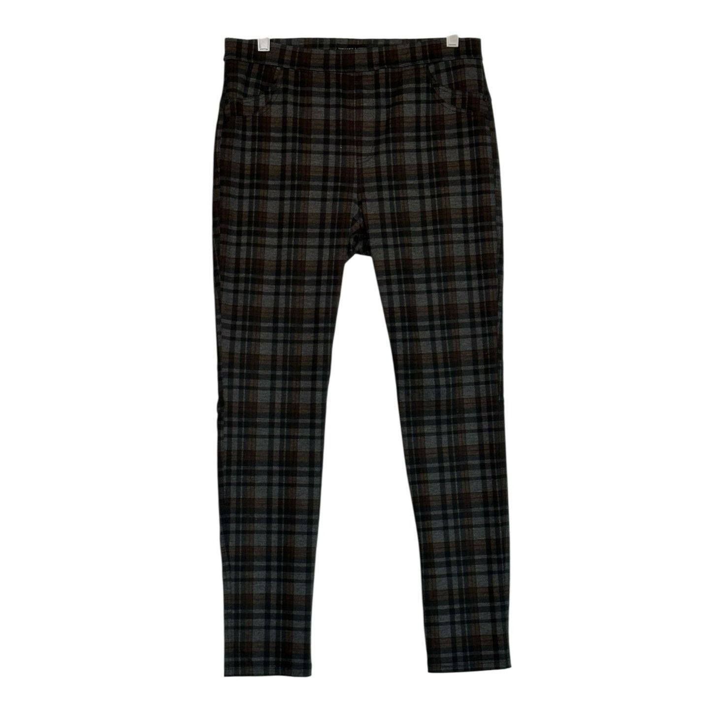Anthropologie Sanctuary gray plaid pull on pants size XL Size 31" - 9 Thumbnail