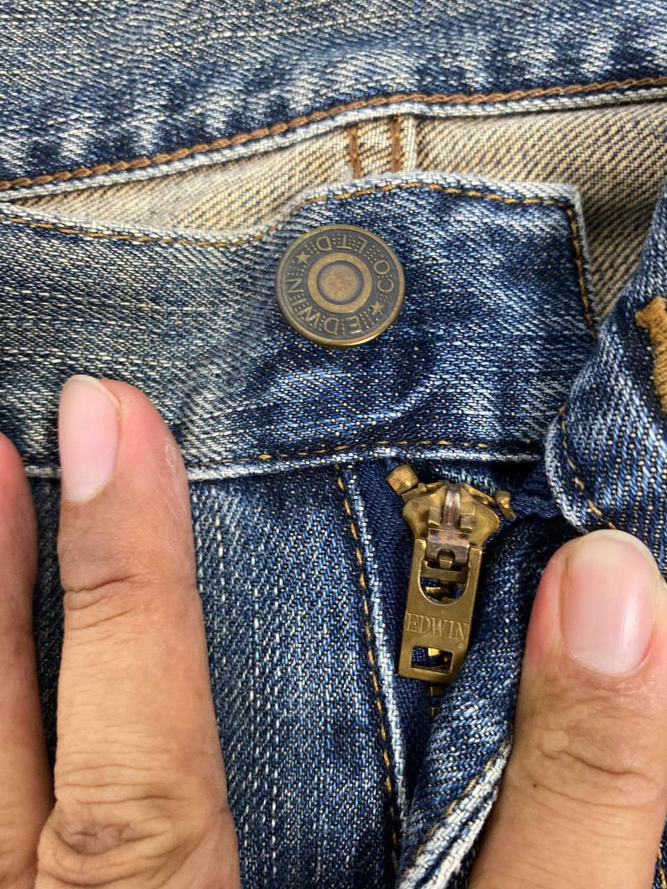 Edwin vintage edwin 404 japan denim nice design Size US 34 / EU 50 - 11 Thumbnail