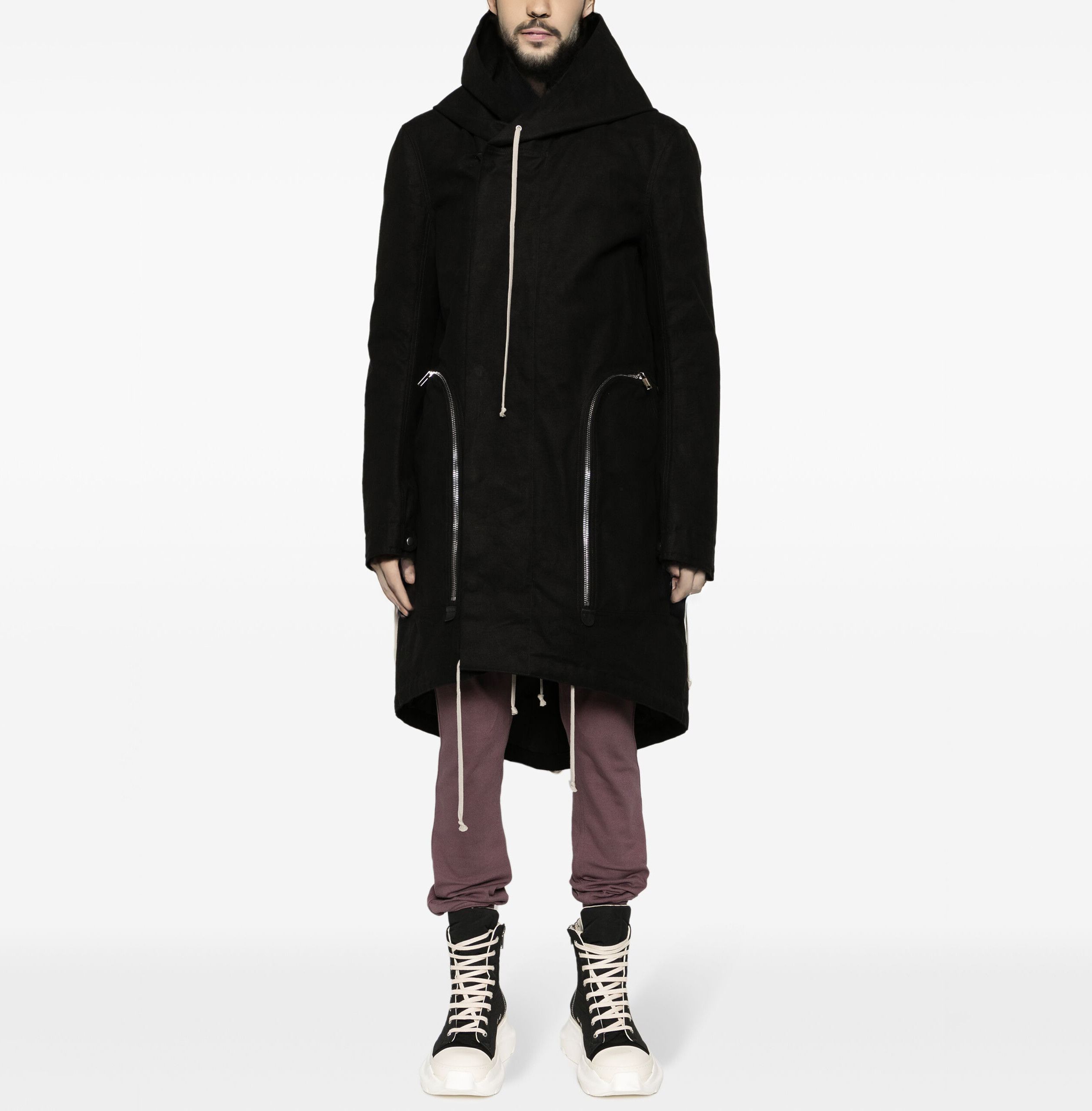 Rick Owens Rick Owens Bauhaus Fishtail Hooded Coat Size US L / EU 52-54 / 3 - 1 Thumbnail