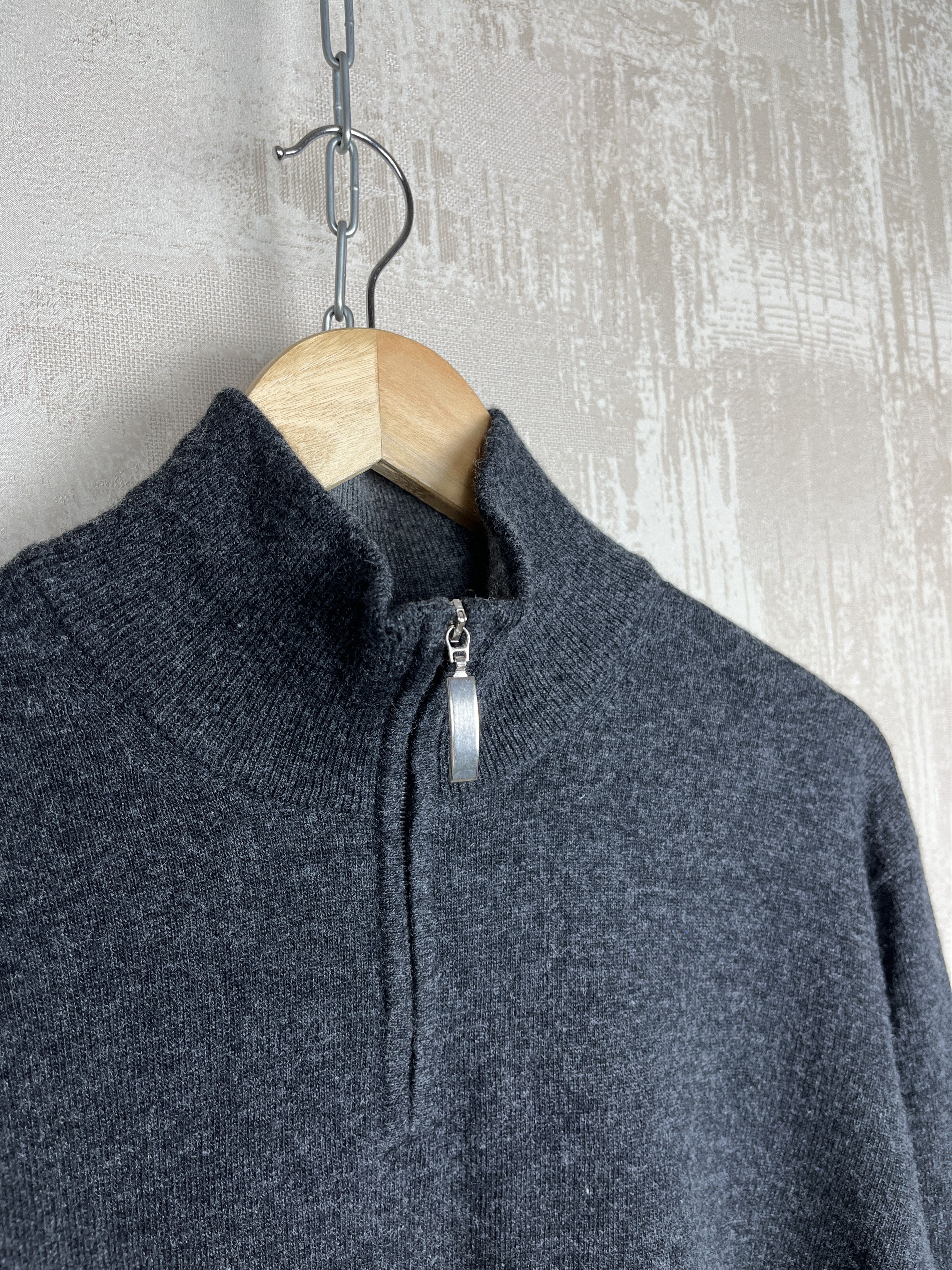 Scott & Charters Scott & Charters Half Zip Wool Sweater Made in Scotland Size US XL / EU 56 / 4 - 5 Thumbnail