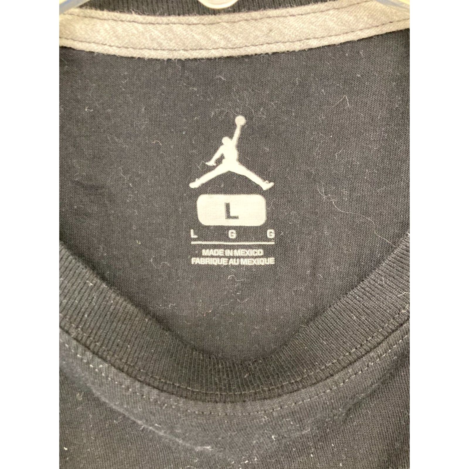 Jordan Brand Jordan Graphic Print T-Shirt Large Black 90s Retro Sports Mens Size US L / EU 52-54 / 3 - 5 Thumbnail