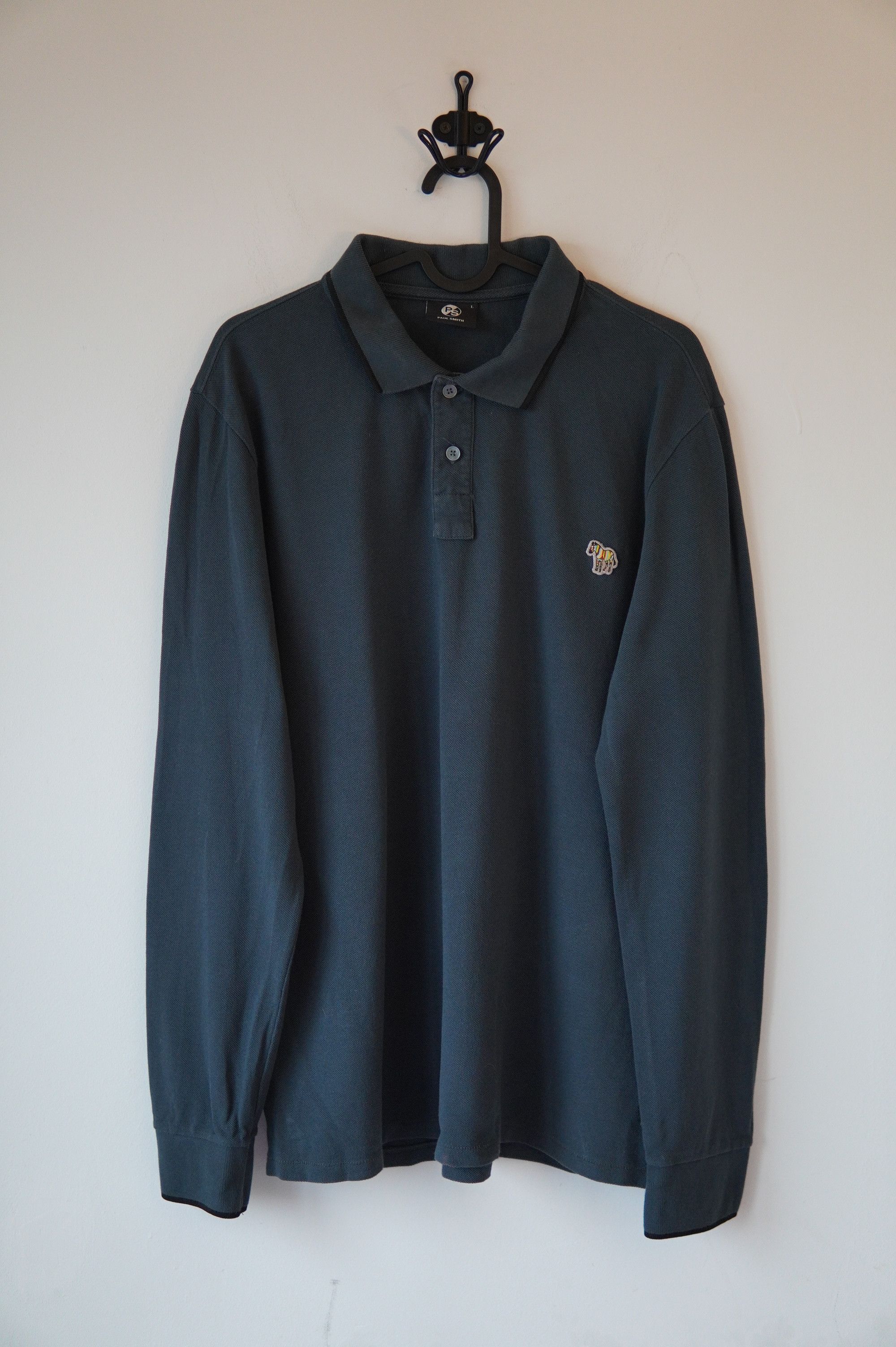 Paul Smith Paul Smith Zebra Logo Longsleeve Polo Top Size US L / EU 52-54 / 3 - 1 Thumbnail