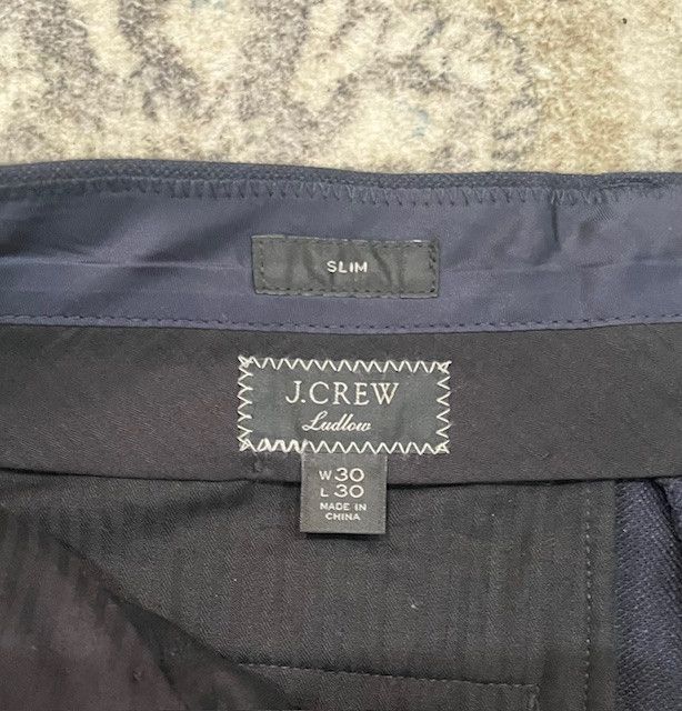 J.Crew NWOT J.Crew Ludlow Two-Piece Suit – Navy – Worsted Cotton Size 36S - 5 Thumbnail