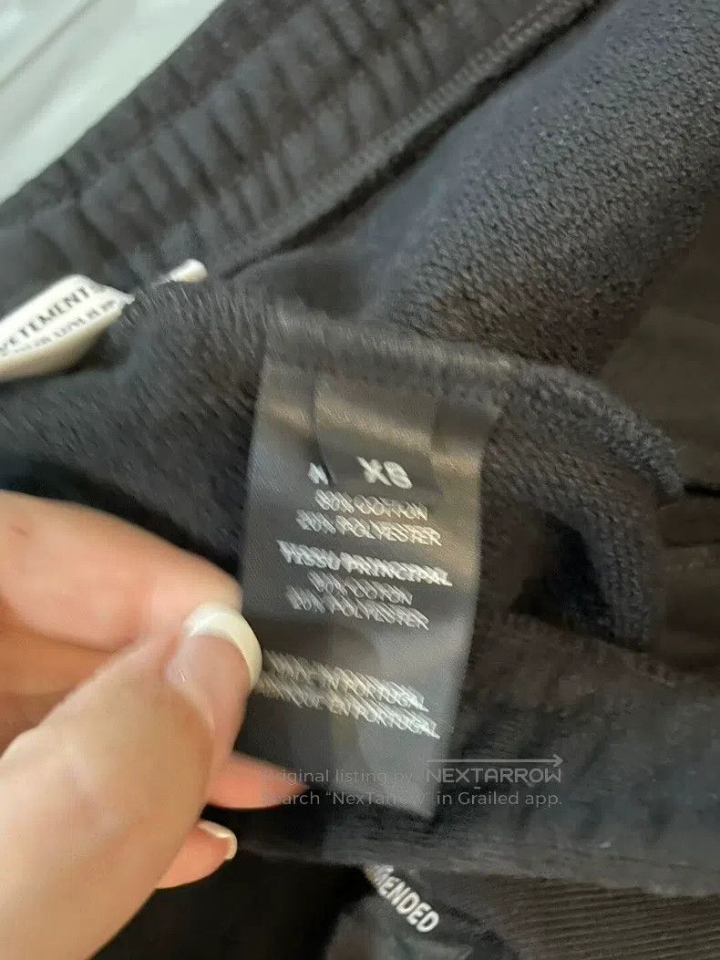 Vetements Vetements size XS Ribbon Black Casual Men's Pants Size US 27 - 6 Thumbnail