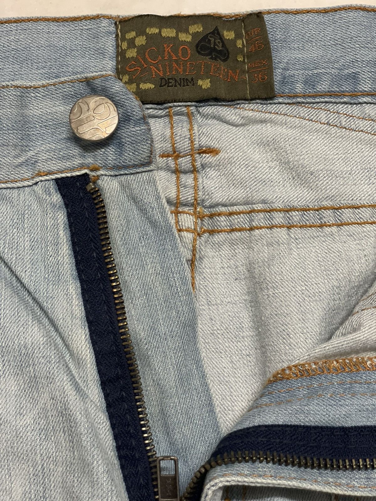 Japanese Brand RARE!! JAPANESE SICKO NINETEEN BUSHPANT MULTIPOCKET JEANS Size US 37 - 15 Thumbnail
