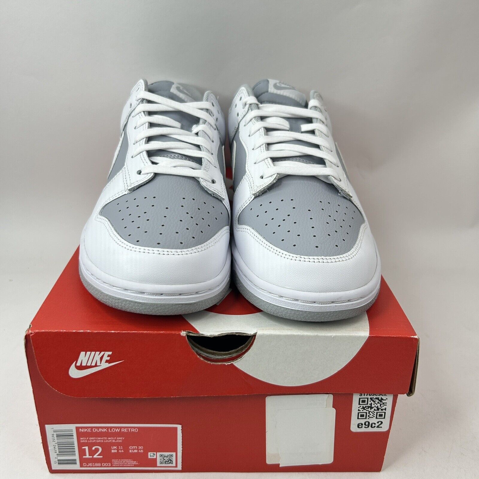 Nike Nike Dunk Low Retro “White Neutral Grey” 2024 Size US 12 / EU 45 - 2 Thumbnail