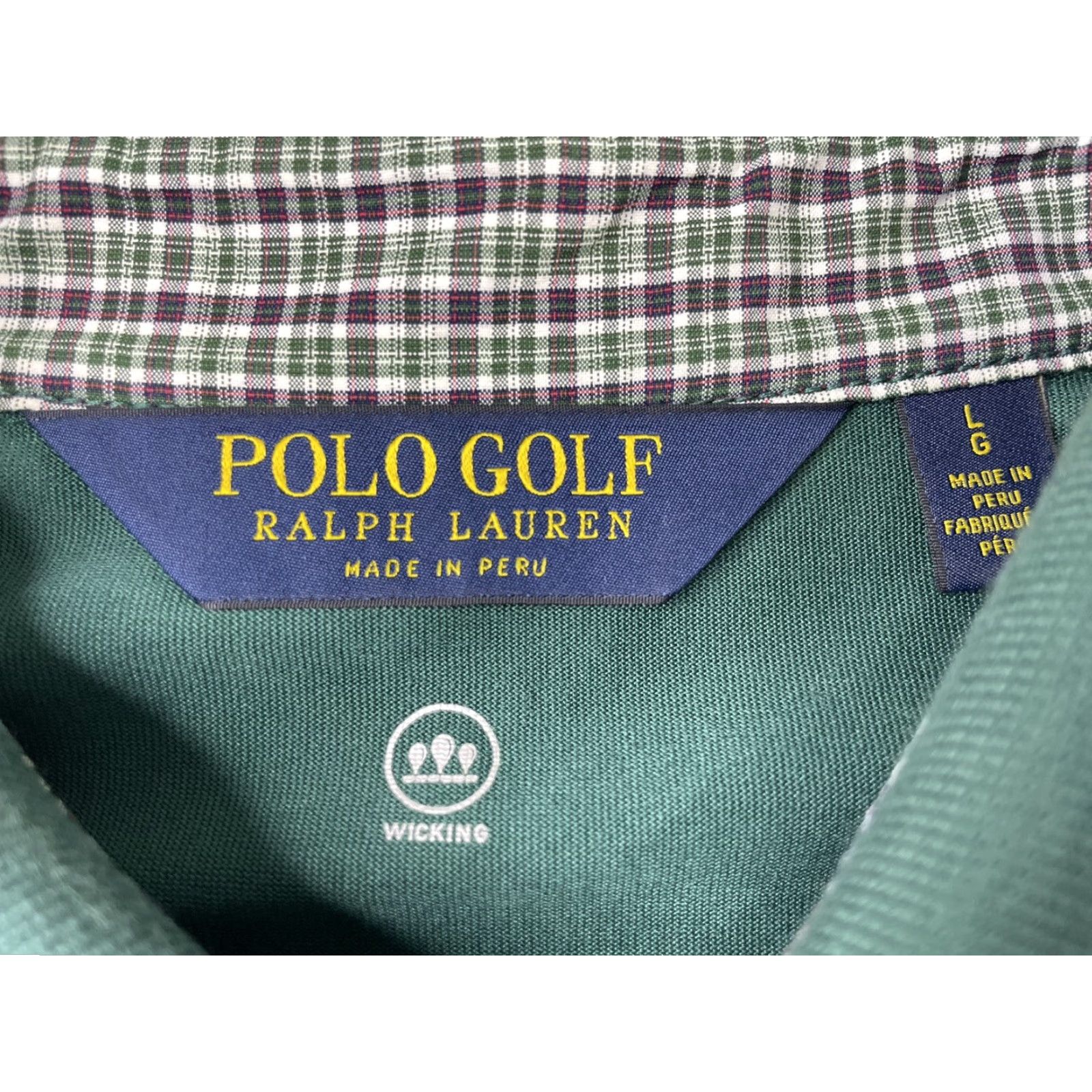 Ralph Lauren Polo Golf Ralph Lauren Mens Polo Shirt Short Sleeve Wicking Green Size L Blue Cotton Blend Regular Golf Size US L / EU 52-54 / 3 - 3 Thumbnail