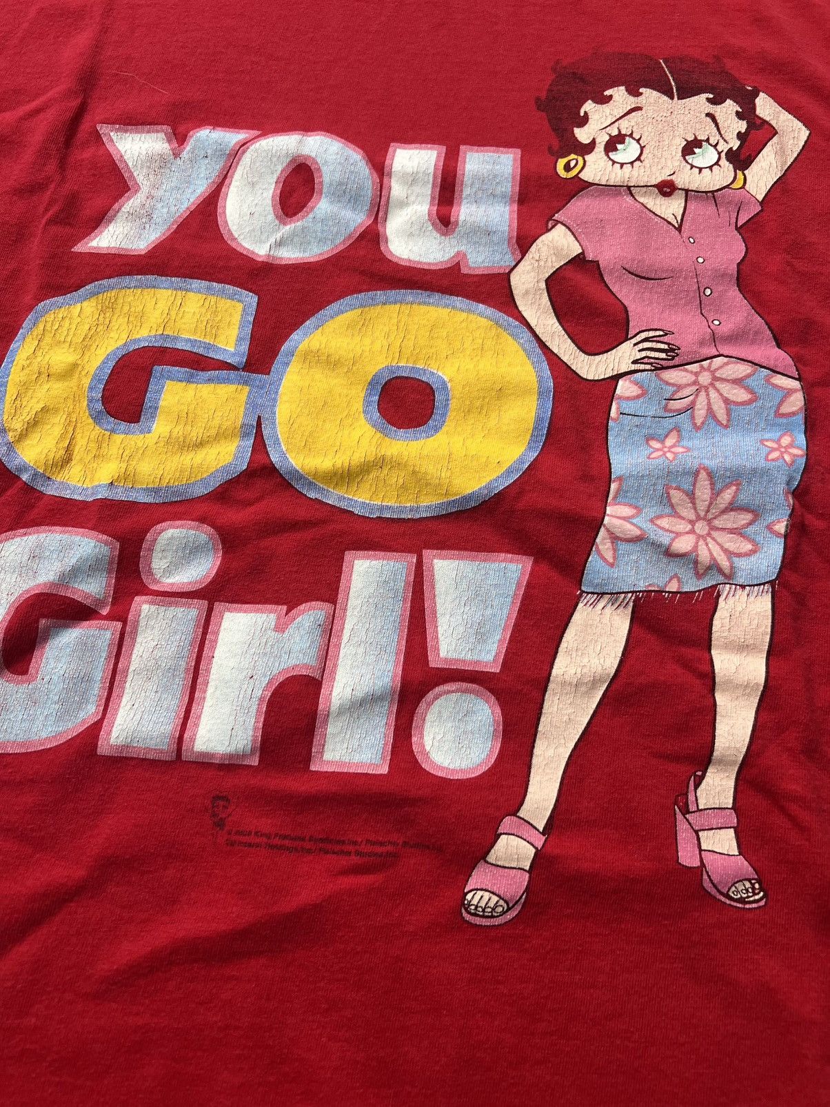 Other Vintage 00s Betty Boop T-Shirt Size US XL / EU 56 / 4 - 2 Thumbnail
