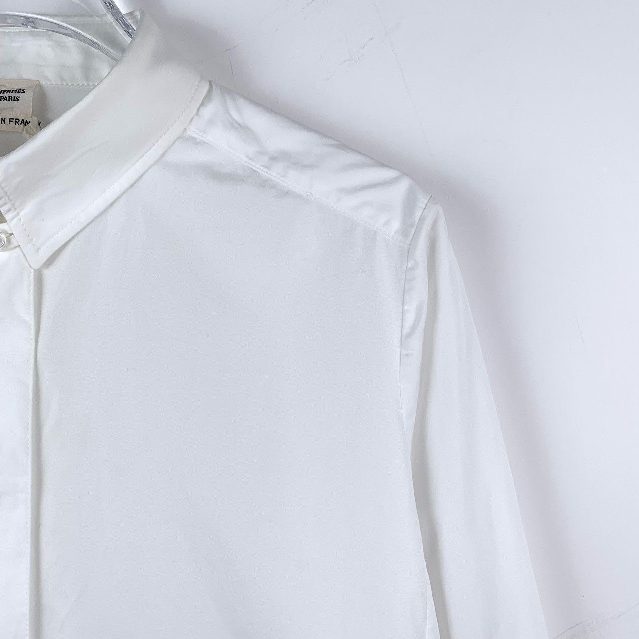 Hermes Hermès Notched Lapel Single-Breasted Long-Sleeve Shirt Size XS / US 0-2 / IT 36-38 - 3 Thumbnail
