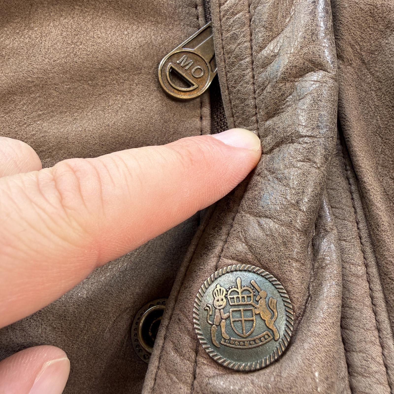 Members Only Vintage 90s Members Only Genuine Leather Jacket Brown L Size US L / EU 52-54 / 3 - 7 Thumbnail