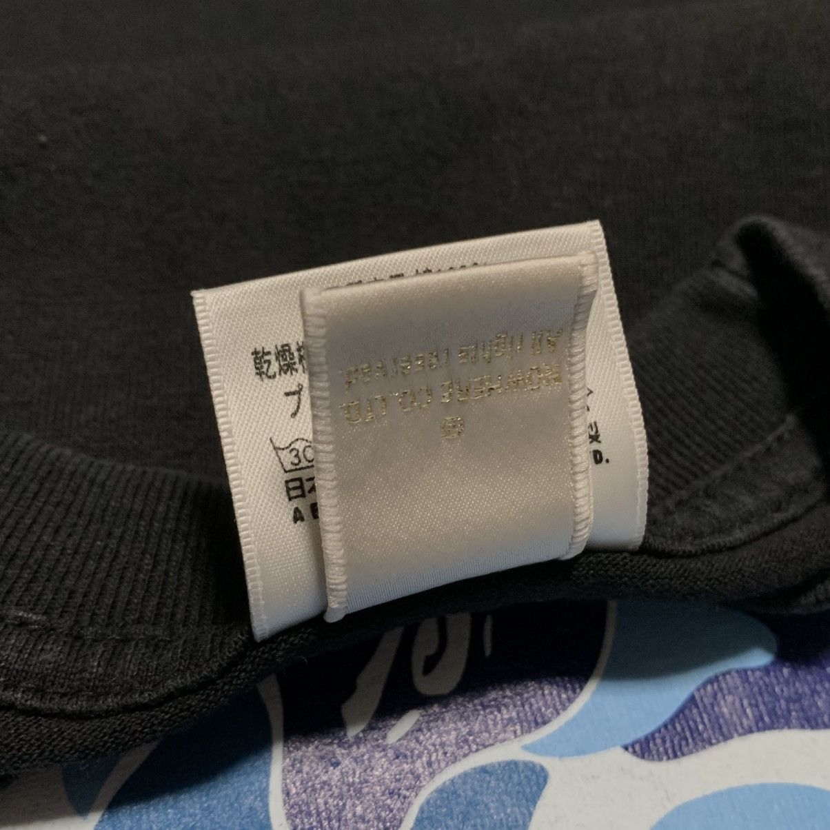Bape Bape Small Blue ABC Camo Graphic Black Tee Bathing Ape 2010 Size US S / EU 44-46 / 1 - 7 Thumbnail