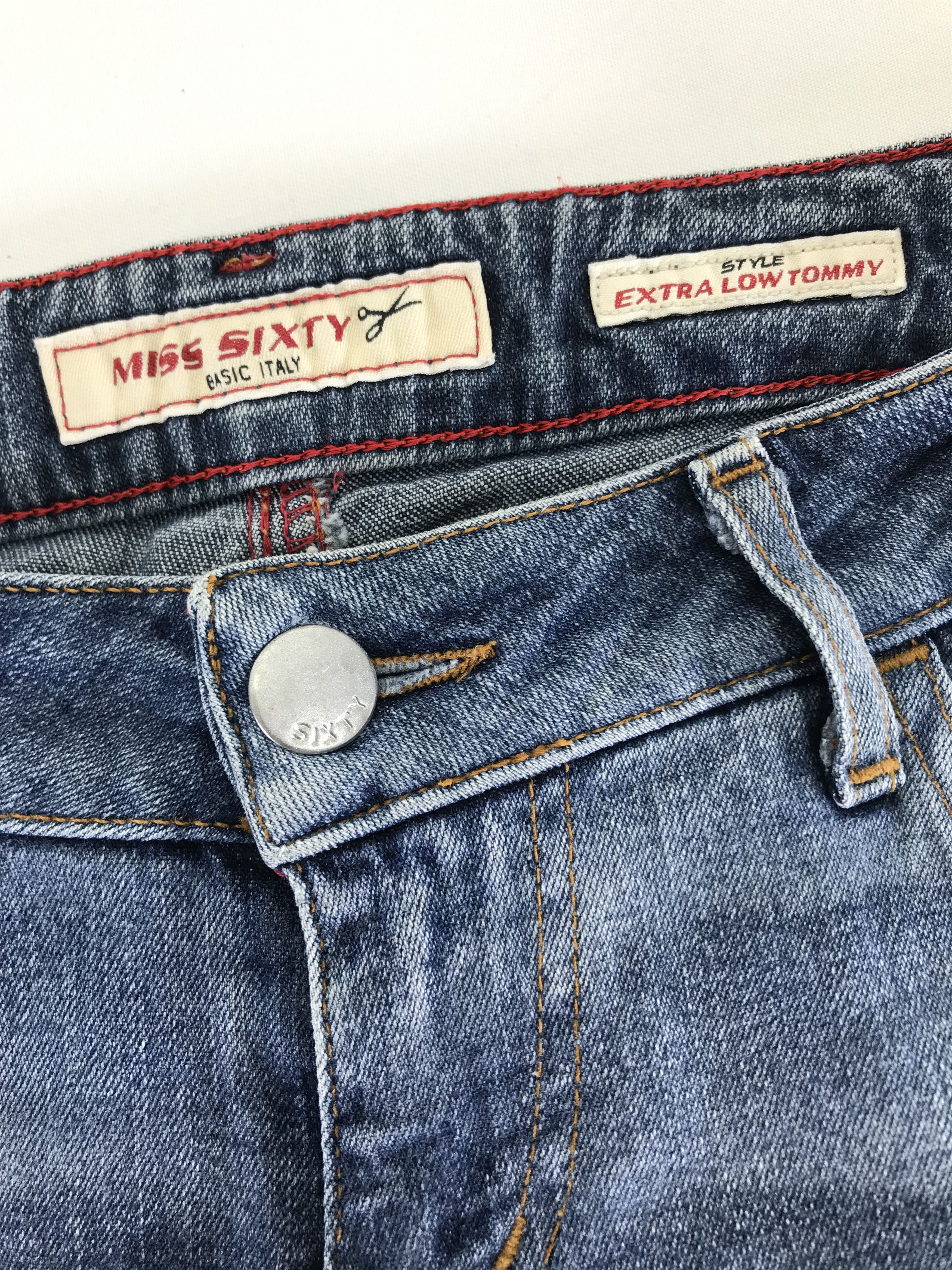 Miss Sixty Vintage Miss Sixty Blue Washed Flare Jeans Size 25" / US 0 / IT 36 - 10 Thumbnail