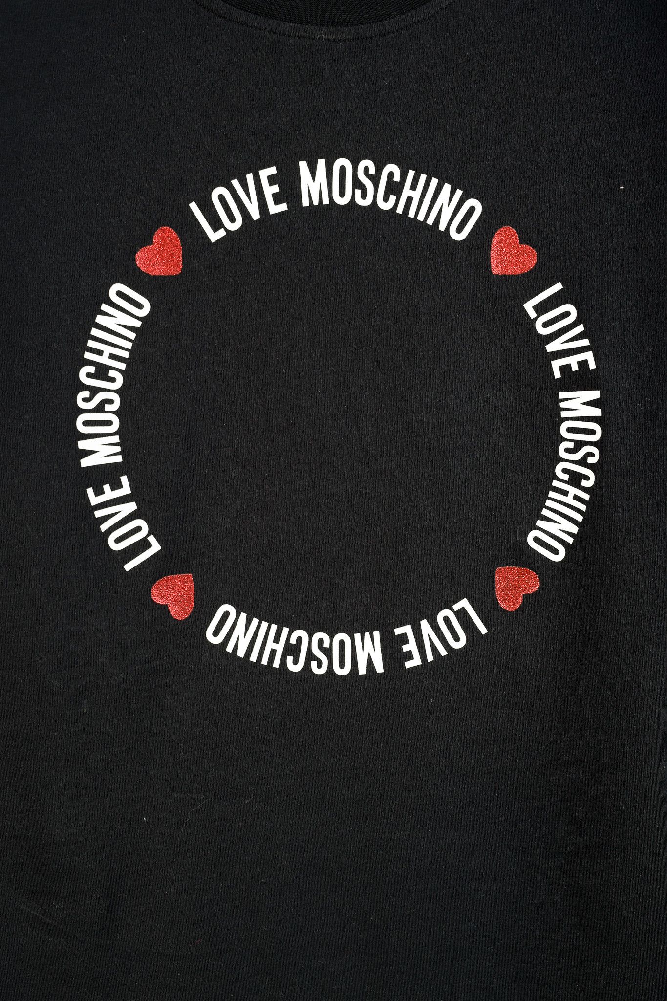 Love Moschino Love Moschino Logo Graphic Long-Sleeve Black Tee Size S / US 4 / IT 40 - 7 Thumbnail