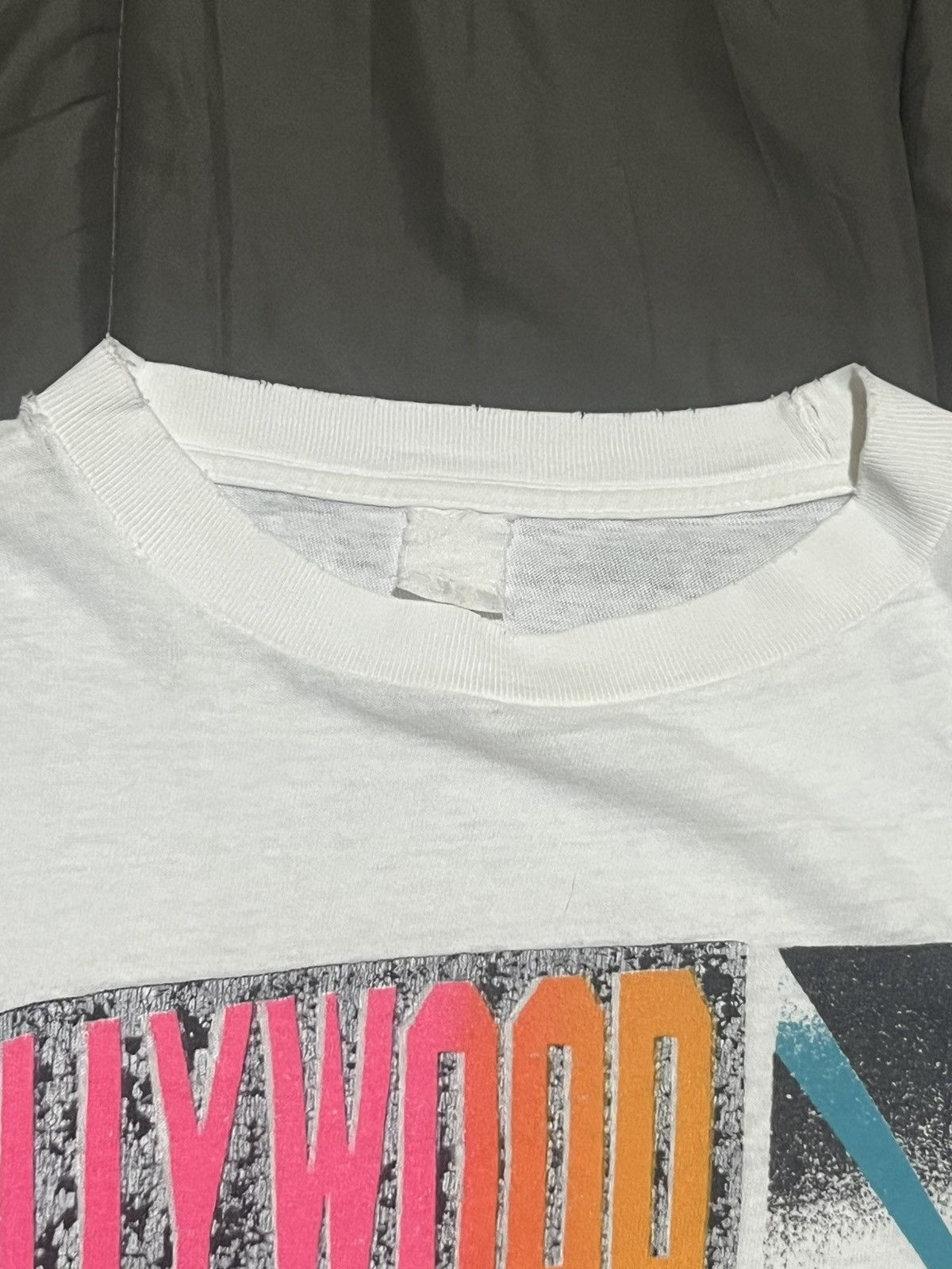 Vintage 90s Vintage White Hollywood Tee Size US M / EU 48-50 / 2 - 4 Thumbnail