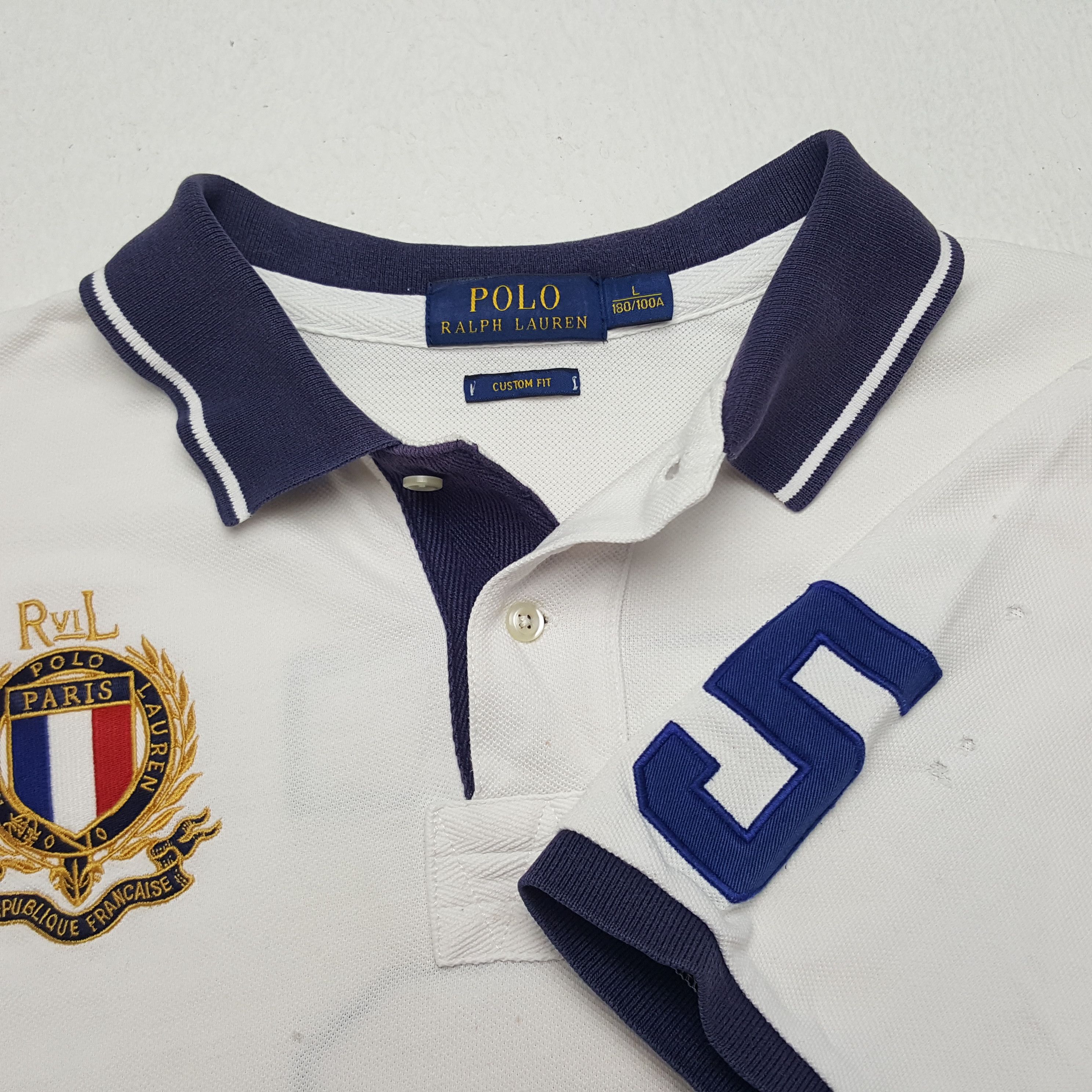 Polo Ralph Lauren × Vintage Vintage Polo by Ralph Lauren Paris Tshirt Size US L / EU 52-54 / 3 - 5 Thumbnail