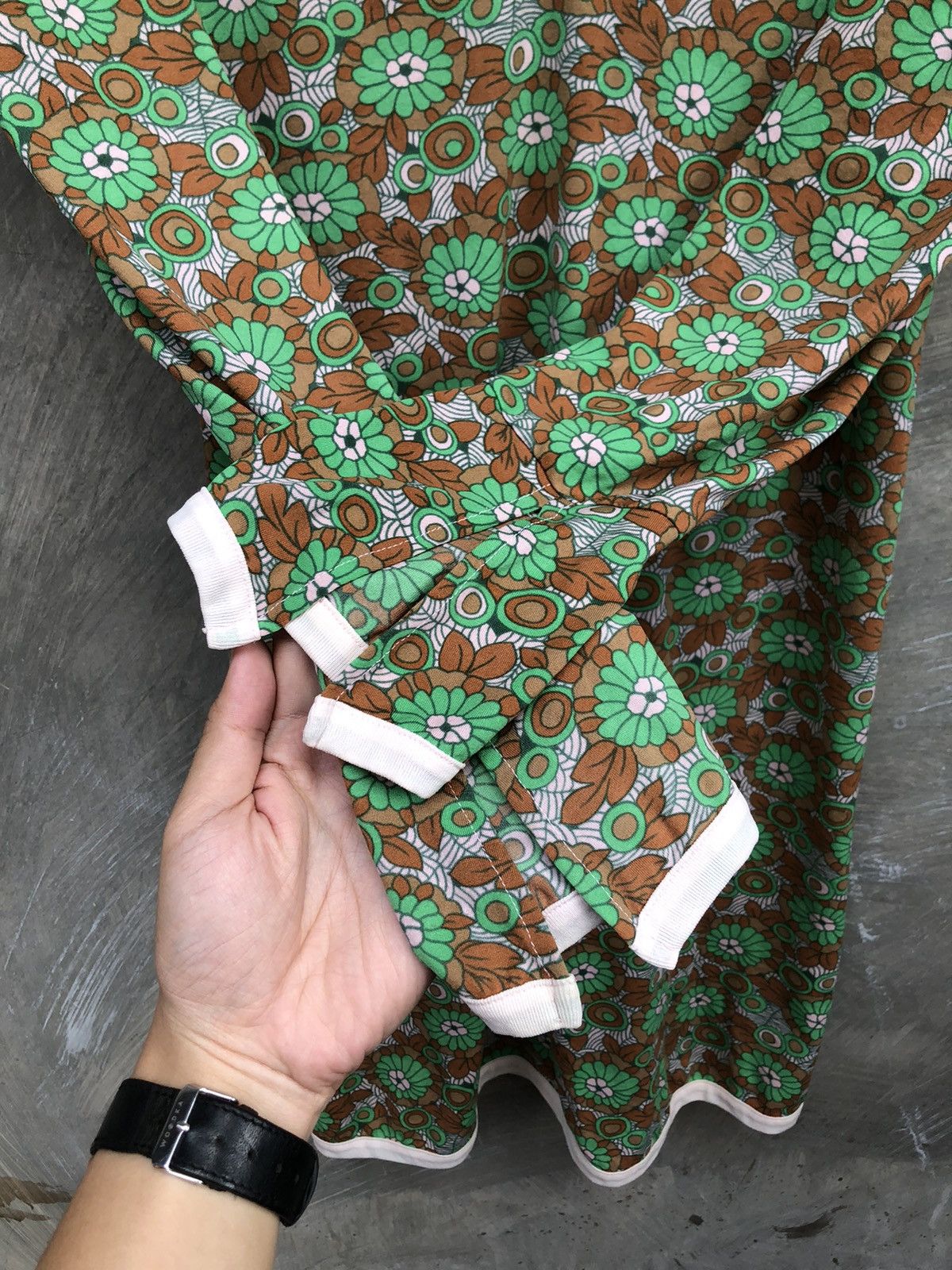 Issey Miyake Issey Miyake Zucca Flower Midi Dress Size M / US 6-8 / IT 42-44 - 5 Thumbnail