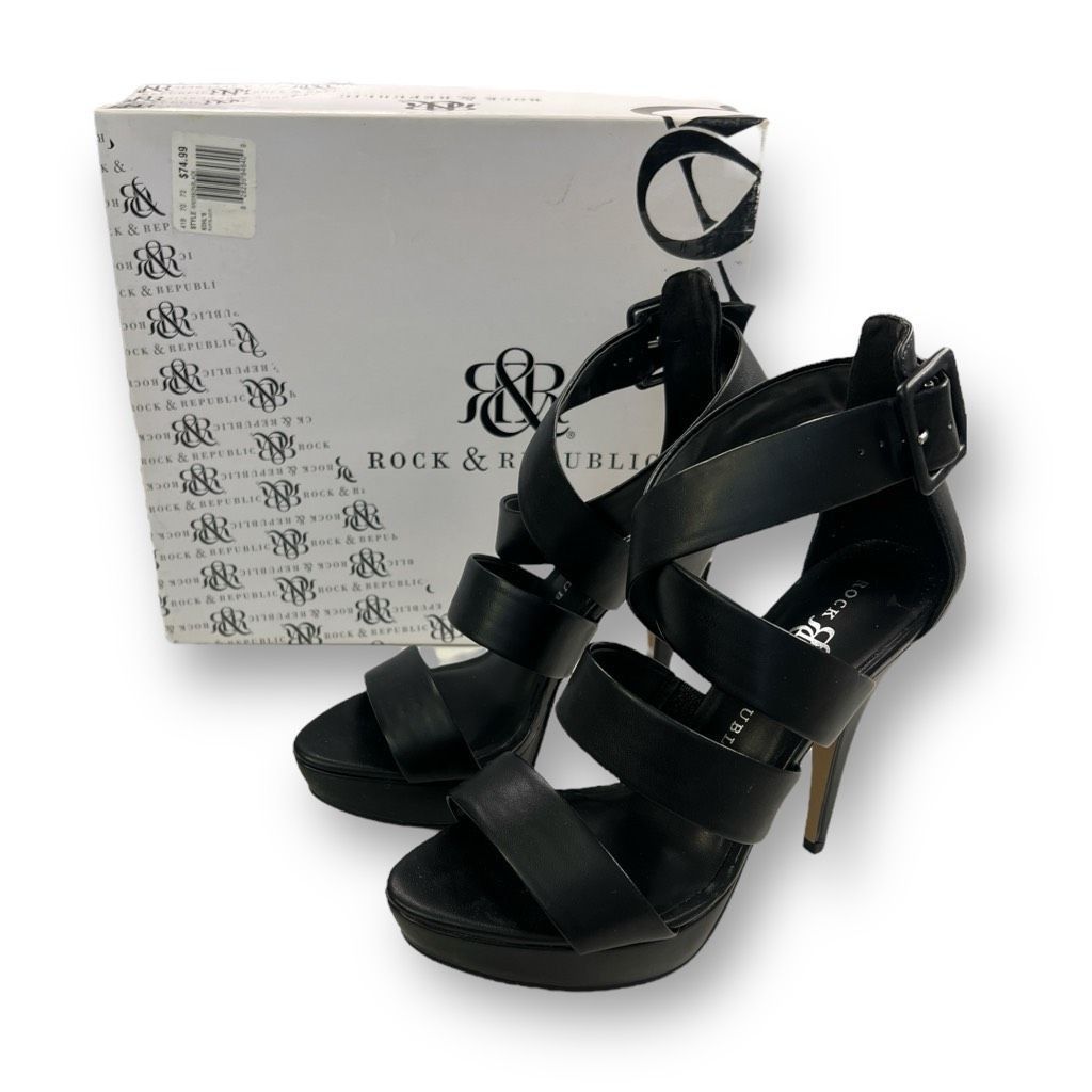 Rock & Republic Rock & Republic Black Stiletto Heels Size 7.5 Size US 7.5 / IT 37.5 - 1 Thumbnail