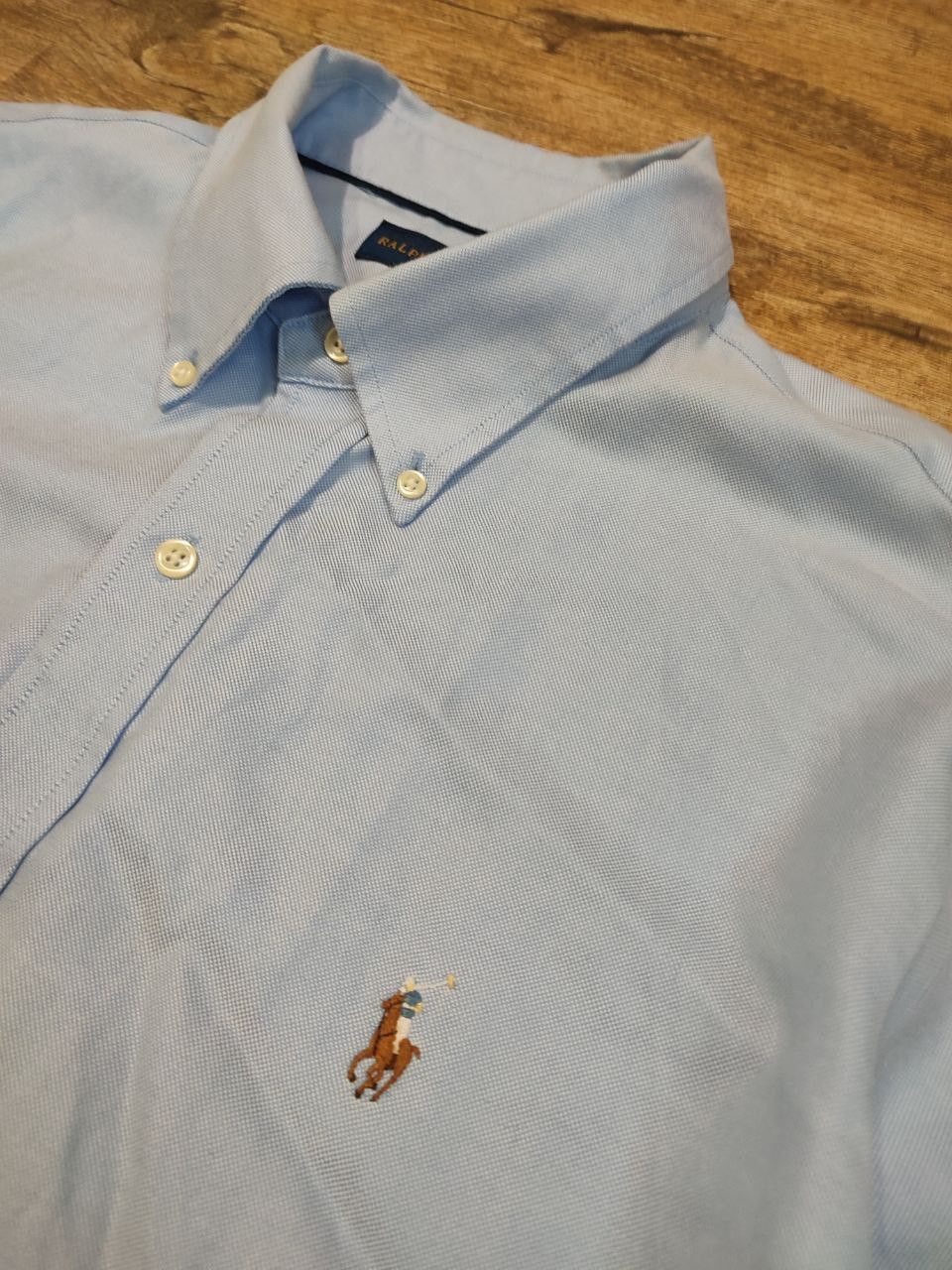 Polo Ralph Lauren Ralph Lauren Mens Blue Chambray Shirt Long Sleeve NON-IRON Size US XL / EU 56 / 4 - 4 Thumbnail