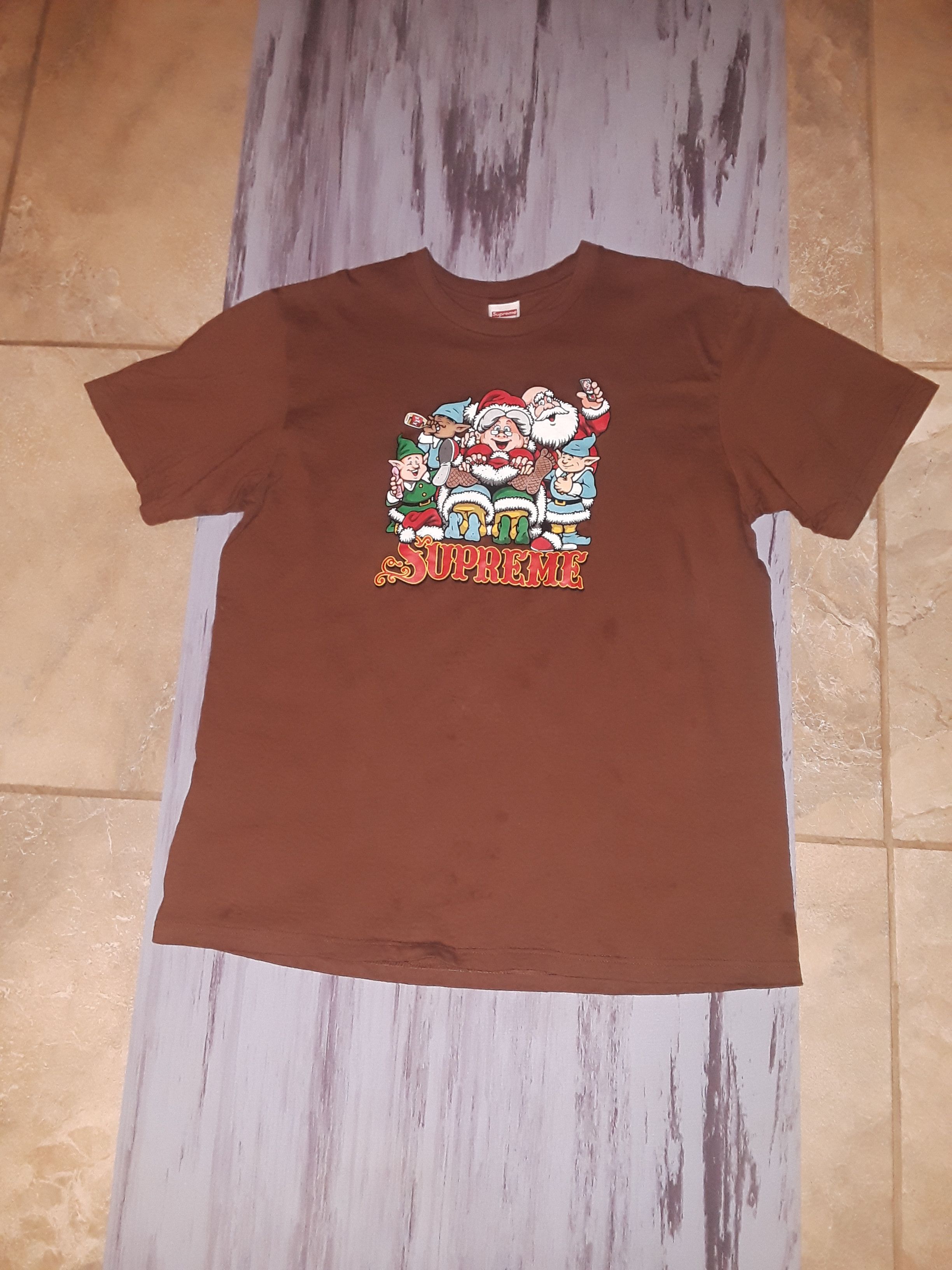 Supreme Supreme Men's Brown T-shirt Size US L / EU 52-54 / 3 - 1 Thumbnail