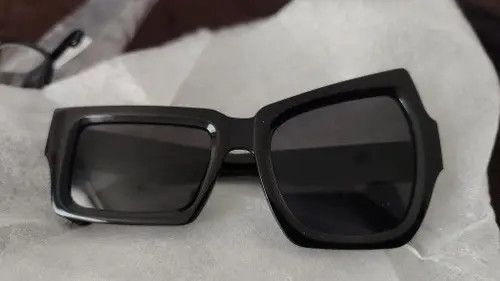 Designer × Electric Visual × Vintage Y2K Asymmetrical Size Eyebrow Sunglasses Streetwear Size ONE SIZE - 3 Thumbnail