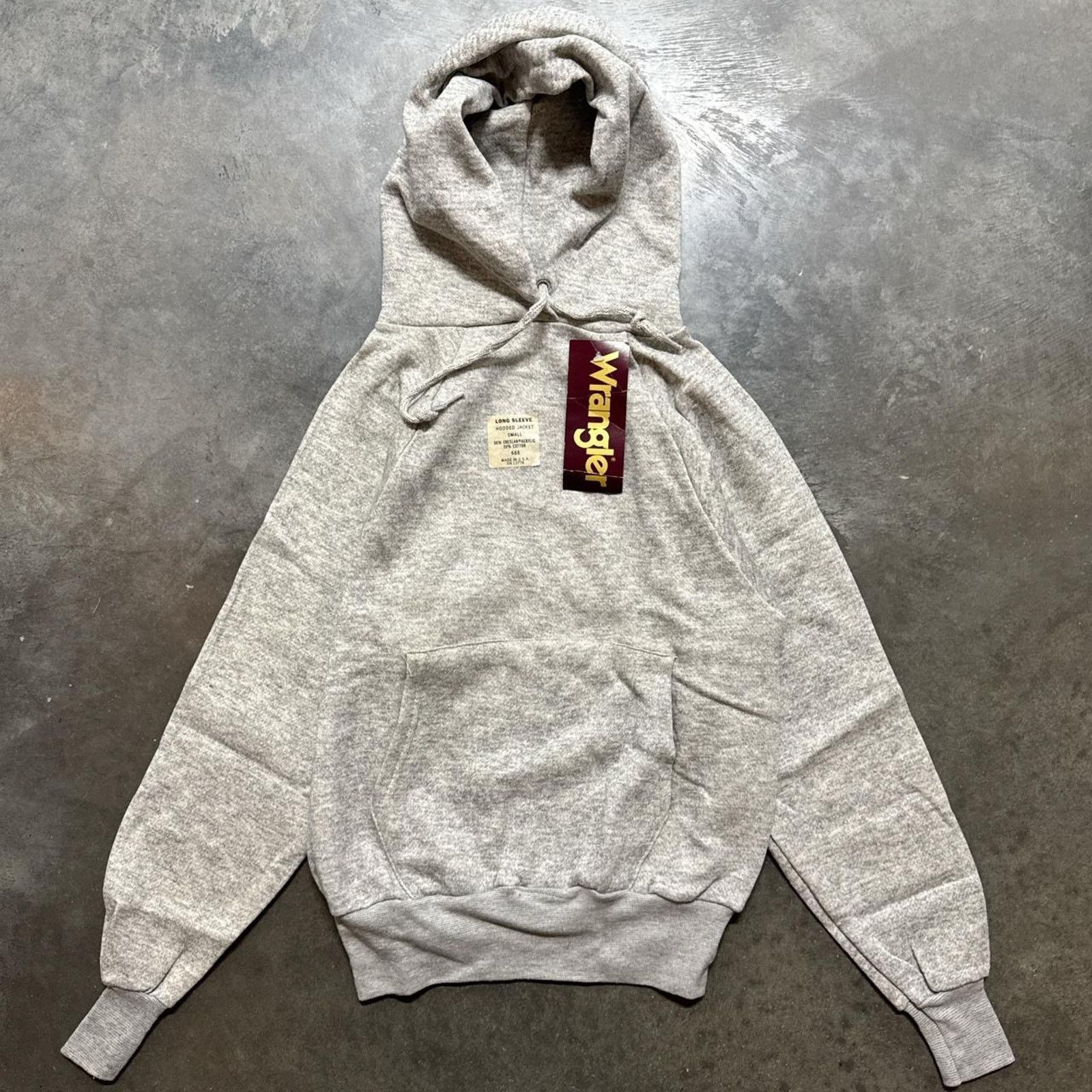 Vintage × Wrangler True Vintage 70s Wrangler 5050 Deadstock NWT Blank Hoodie Size US XS / EU 42 / 0 - 1 Thumbnail