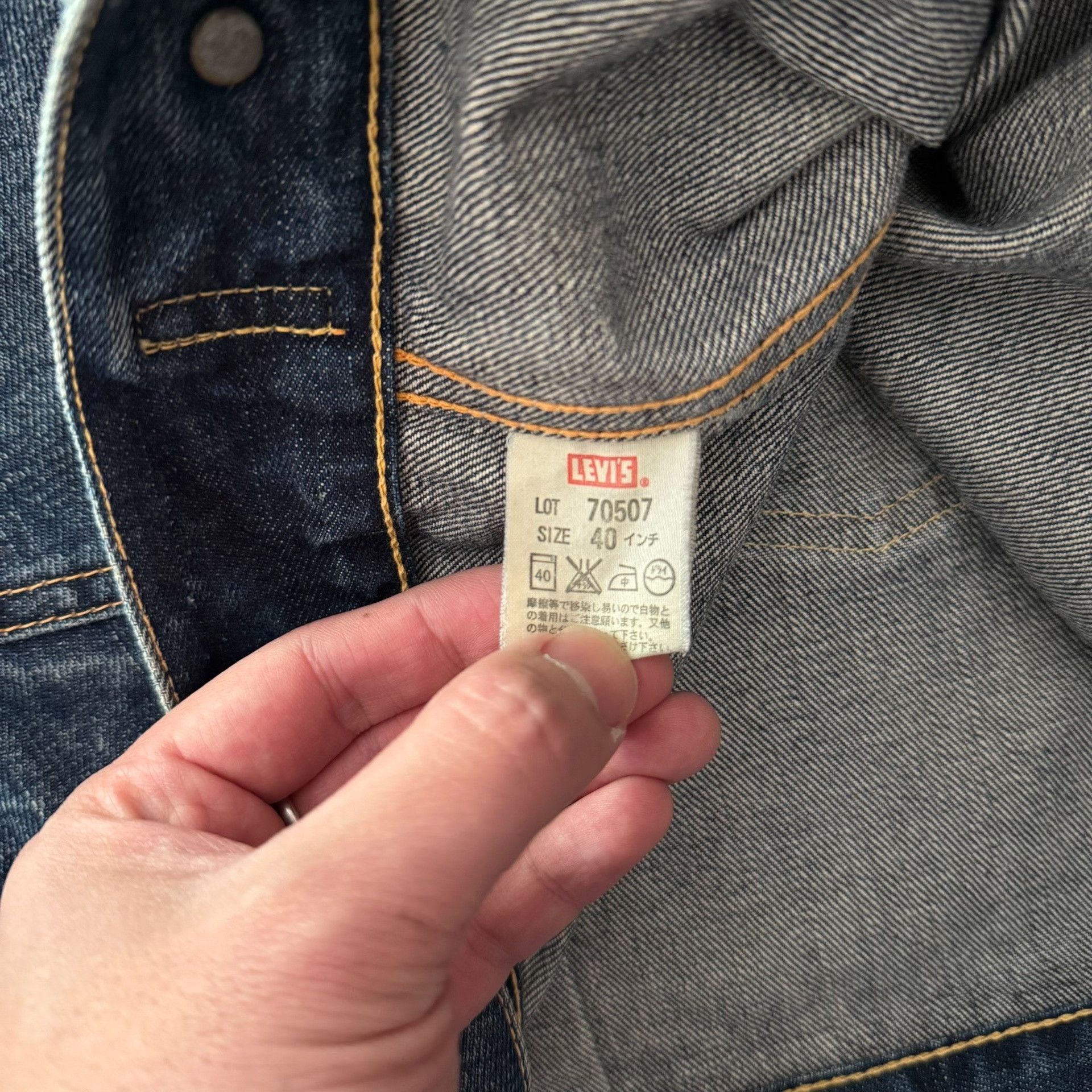 Levi's Vintage Clothing Levi's LVC507xx J22 Washed Denim Jacket Size US XXS / EU 40 - 8 Thumbnail