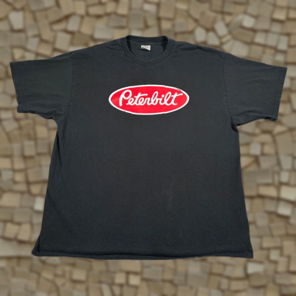 Delta VINTAGE Peterbilt Shirt Delta 2XL Adult Black Logo Trucker 90s Shirt Mens Size US XXL / EU 58 / 5 - 1 Thumbnail