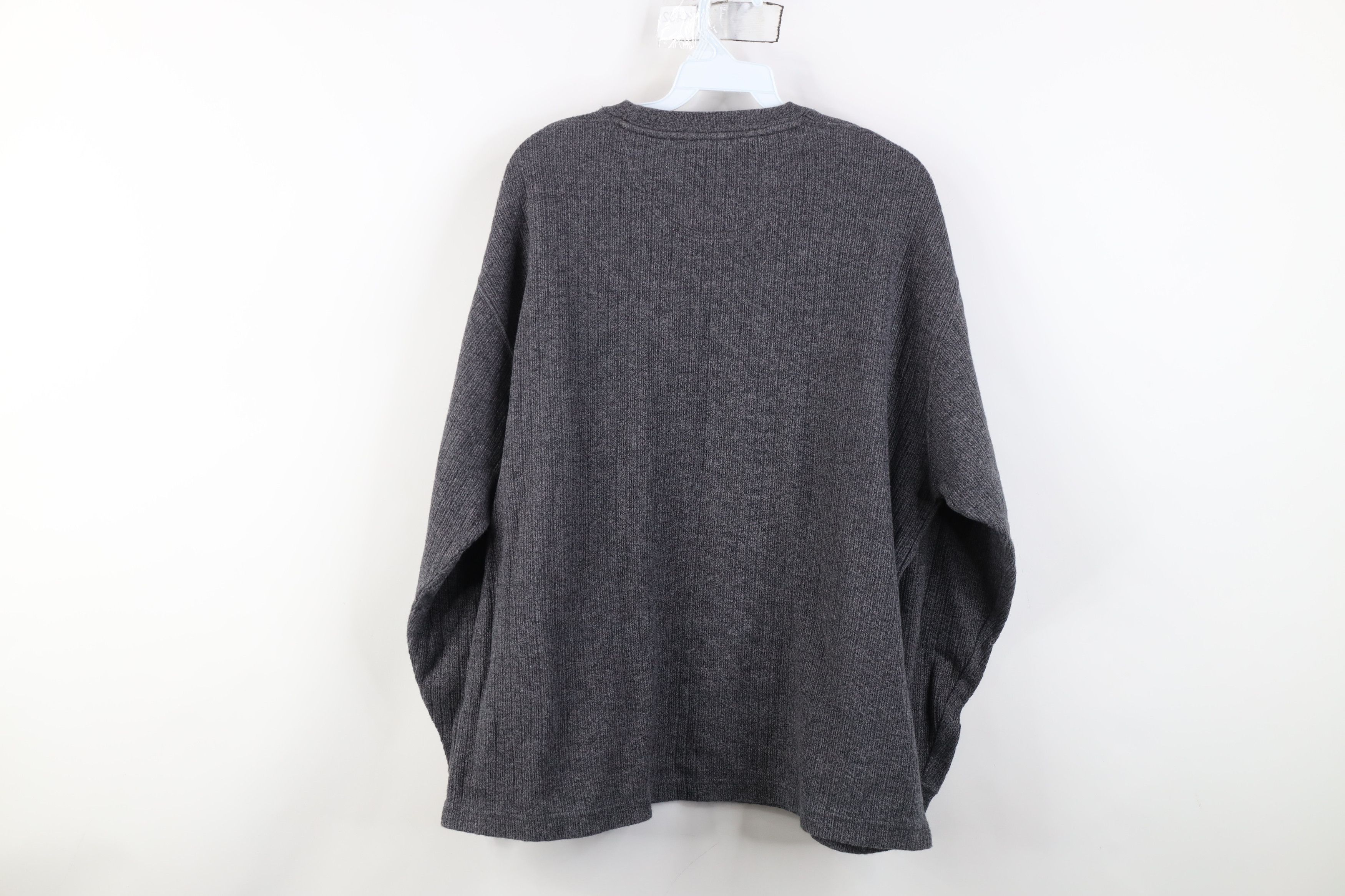 Vintage Vintage 90s Streetwear Ribbed Knit Long Sleeve T-Shirt Size US L / EU 52-54 / 3 - 9 Thumbnail