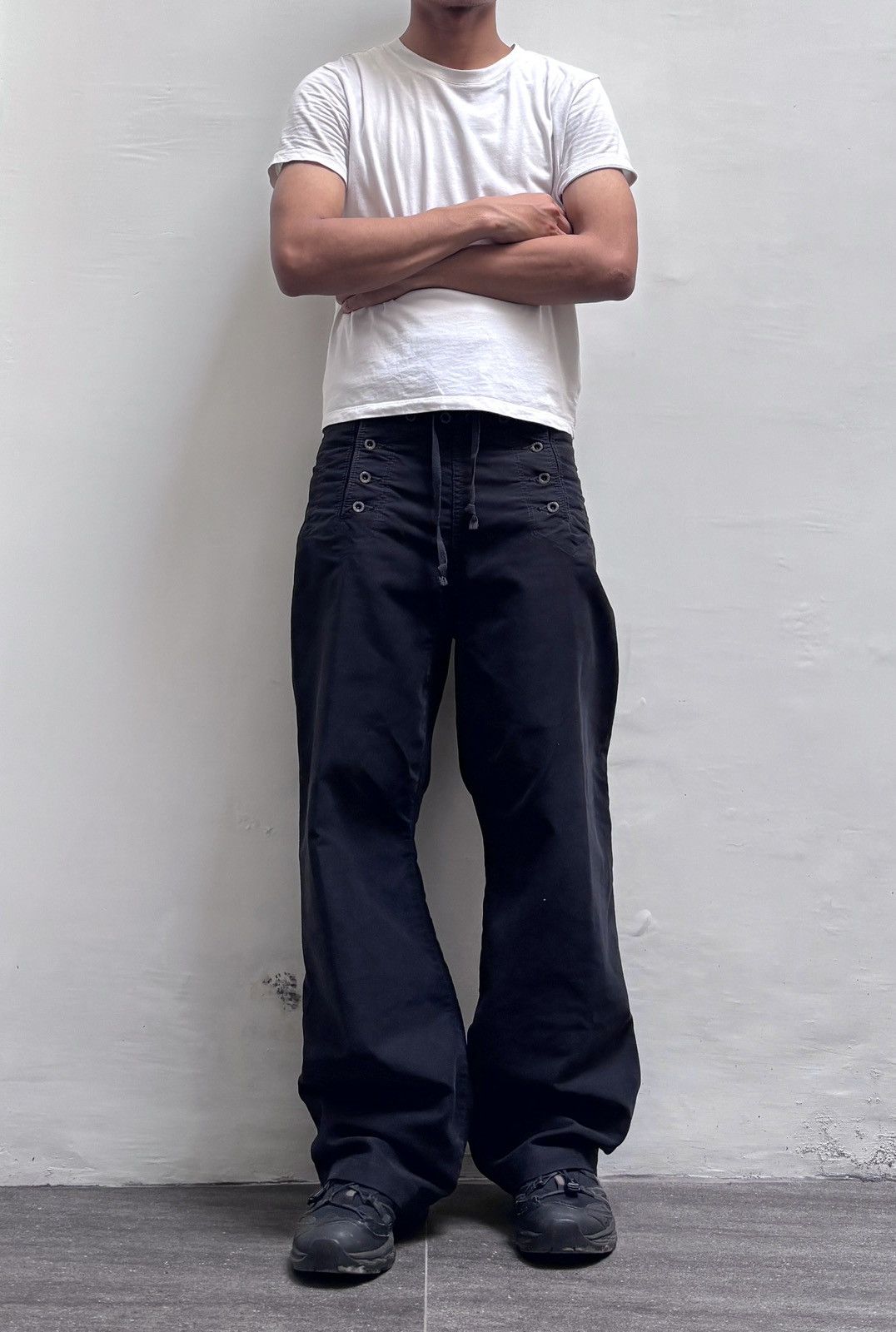 Kapital FREE TAX! 2000s Wideleg Relaxed Sailor Pants Size US 29 - 1 Thumbnail