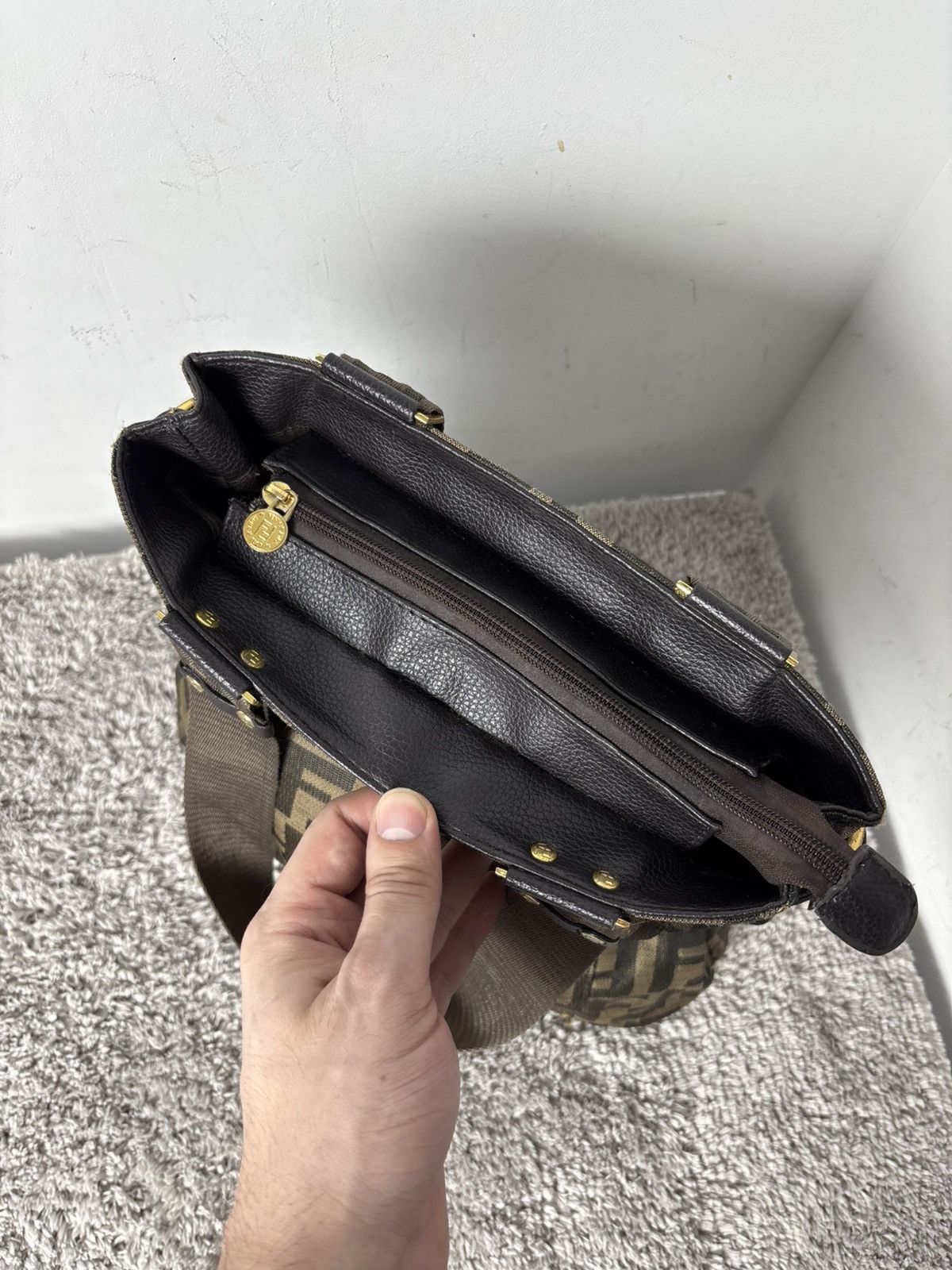 Fendi Fendi Hand Bag Zucca Monogram Vintage Very rare ❤️‍🔥 Size ONE SIZE - 15 Thumbnail
