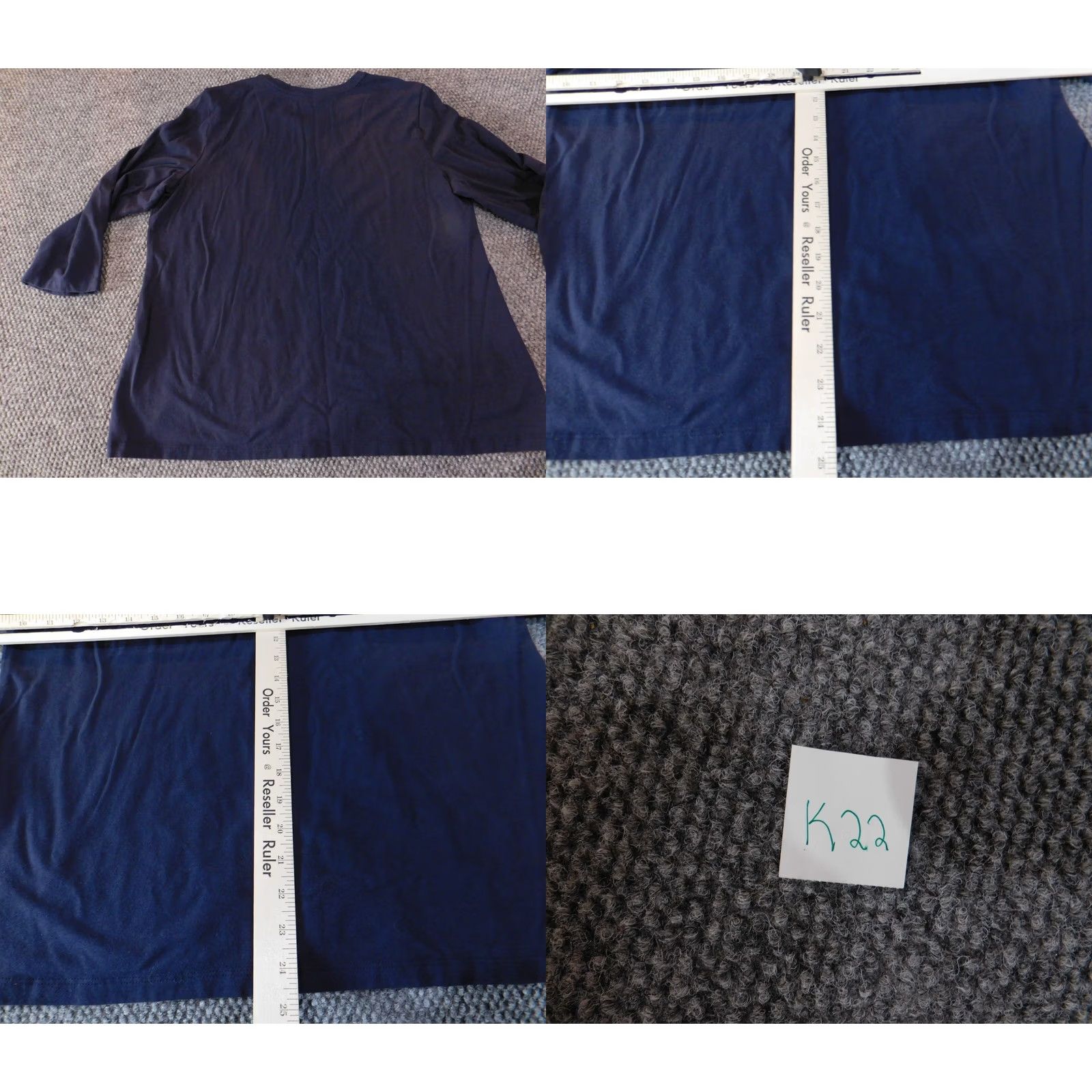 Vintage Chico's Blouse Shirt Womens 3 3 Blue Round Neck Long Sleeve Solid Cotton Spandex Rayon Basic Casual Stretch Top Vintage N/A Size XS / US 0-2 / IT 36-38 - 8 Thumbnail
