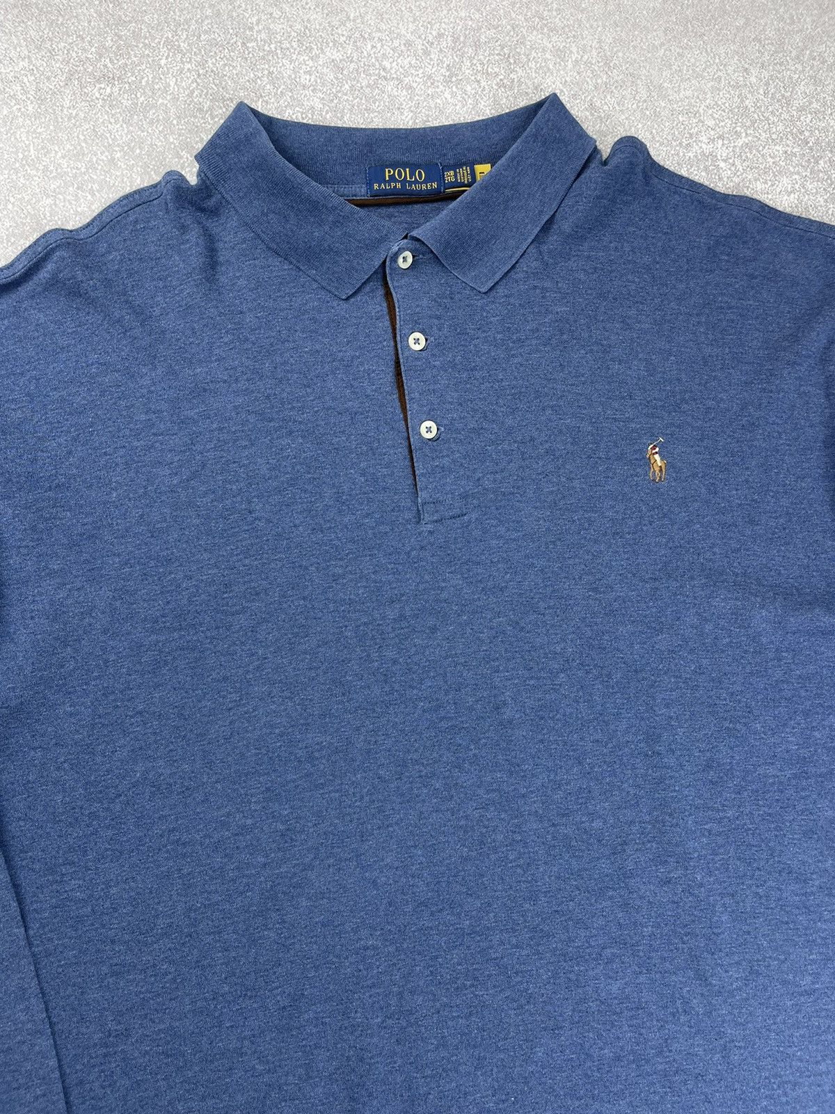 Polo Ralph Lauren Long Sleeve Rugby Blue Size Xxl