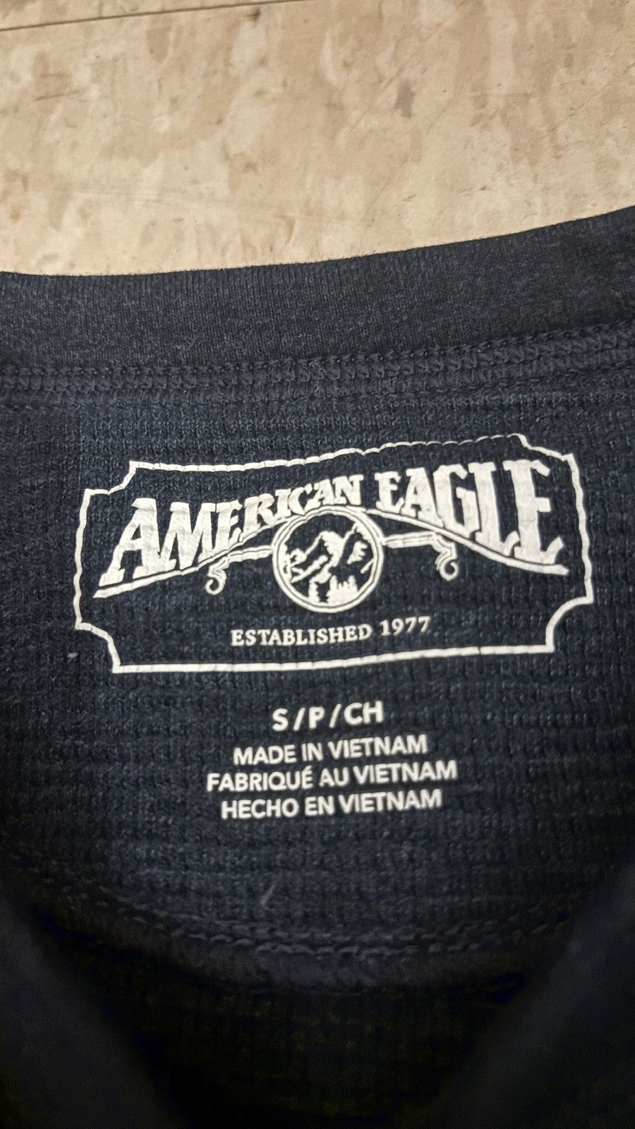 American Eagle Outfitters Navy Blue American Eagle thermal long sleeve Size US S / EU 44-46 / 1 - 1 Thumbnail
