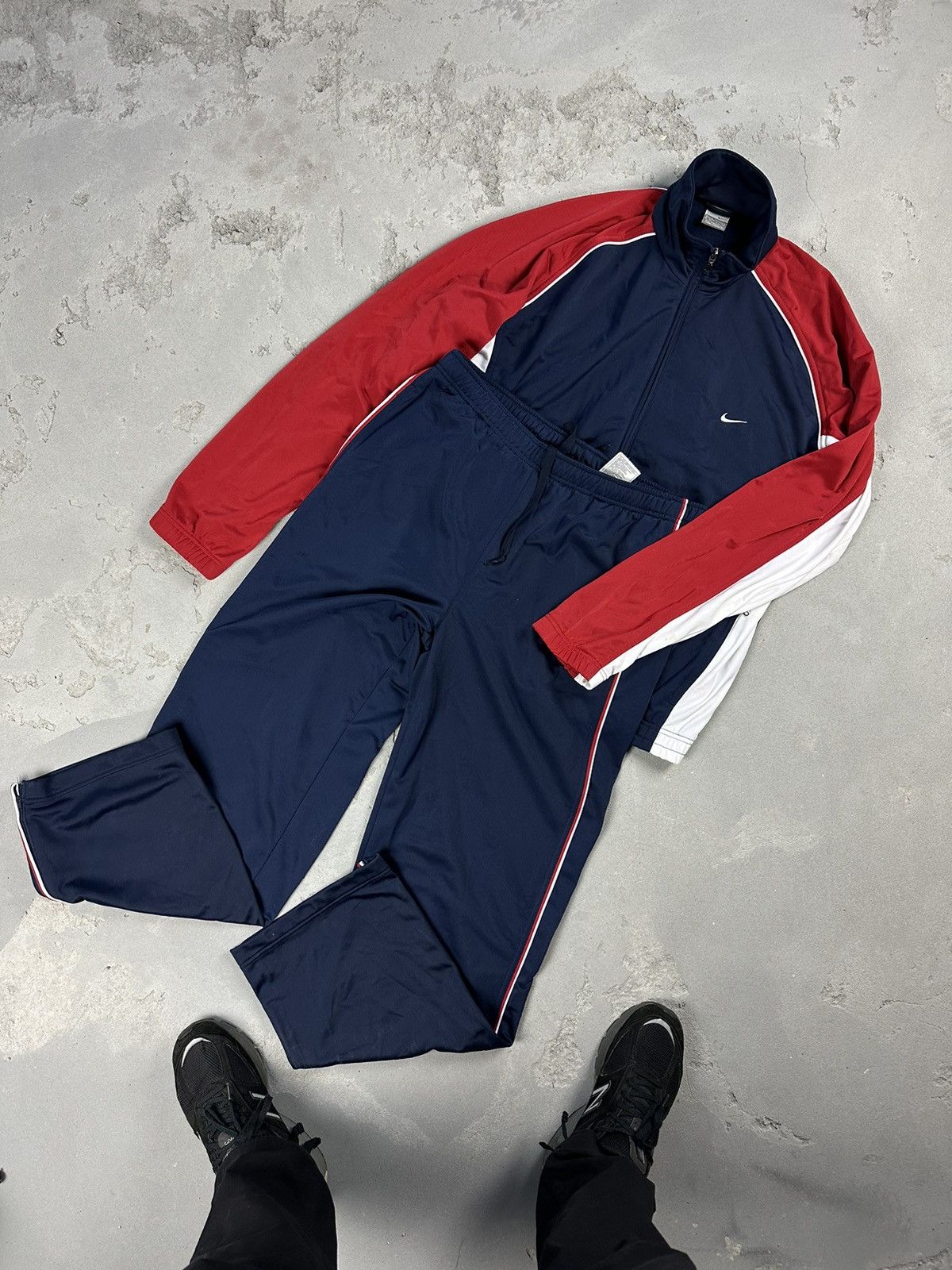 Nike × Vintage Nike drill vintage track suit Size US XL / EU 56 / 4 - 1 Thumbnail