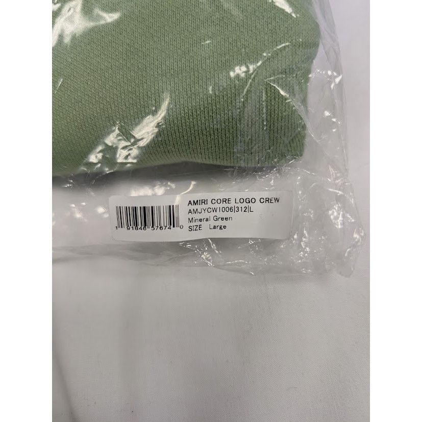Amiri o1rshd1 Amiri Core Logo Crewneck Sweatshirt in Mineral Green Size US L / EU 52-54 / 3 - 17 Thumbnail