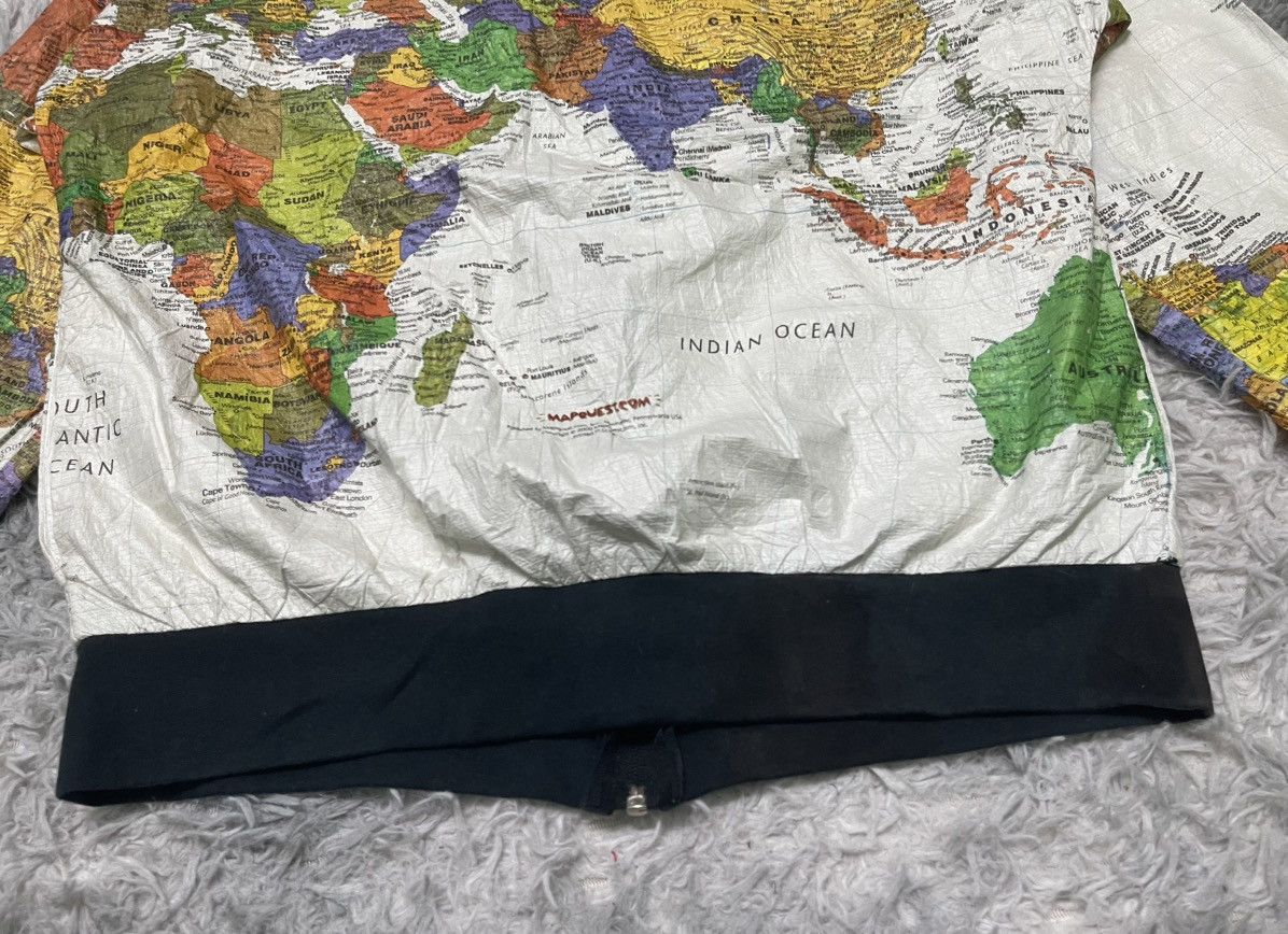 Nirvana VINTAGE 90s WORLD MAP JACKET KURT COBAIN BY LESLIE JORDAN Size US M / EU 48-50 / 2 - 20 Thumbnail