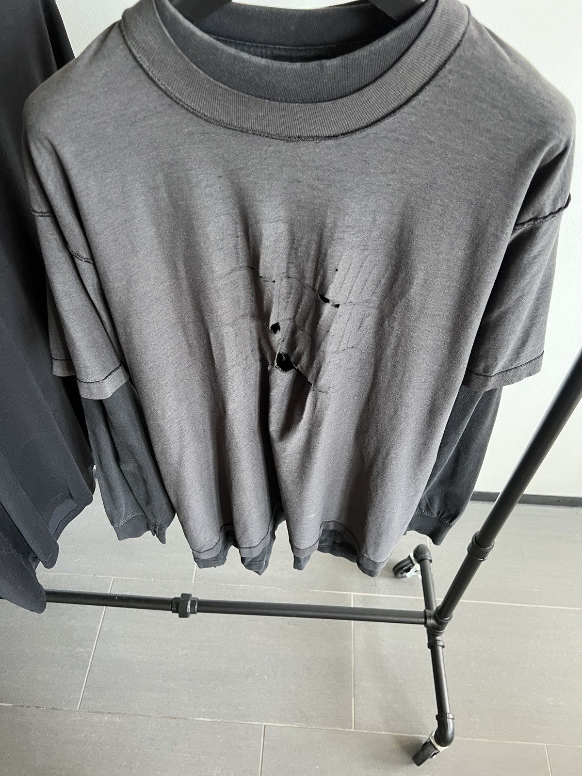 Vintage Vintage Thrashed 90s Layered Apocalypse Tee Size US XL / EU 56 / 4 - 2 Thumbnail