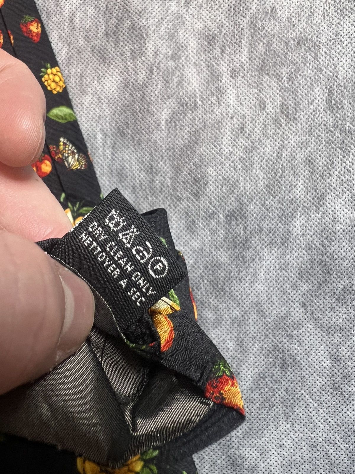 Kenzo Kenzo Fruit Vintage Silk Tie Size ONE SIZE - 7 Thumbnail