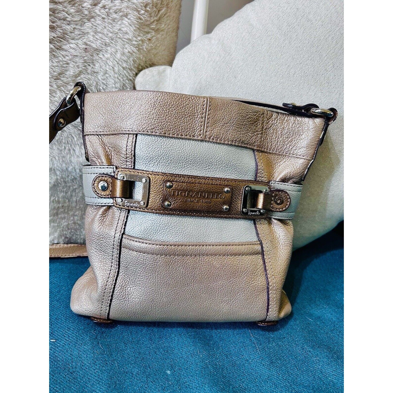 Other tignanello leather handbag Gold, Silver, Bronze Size ONE SIZE - 1 Thumbnail