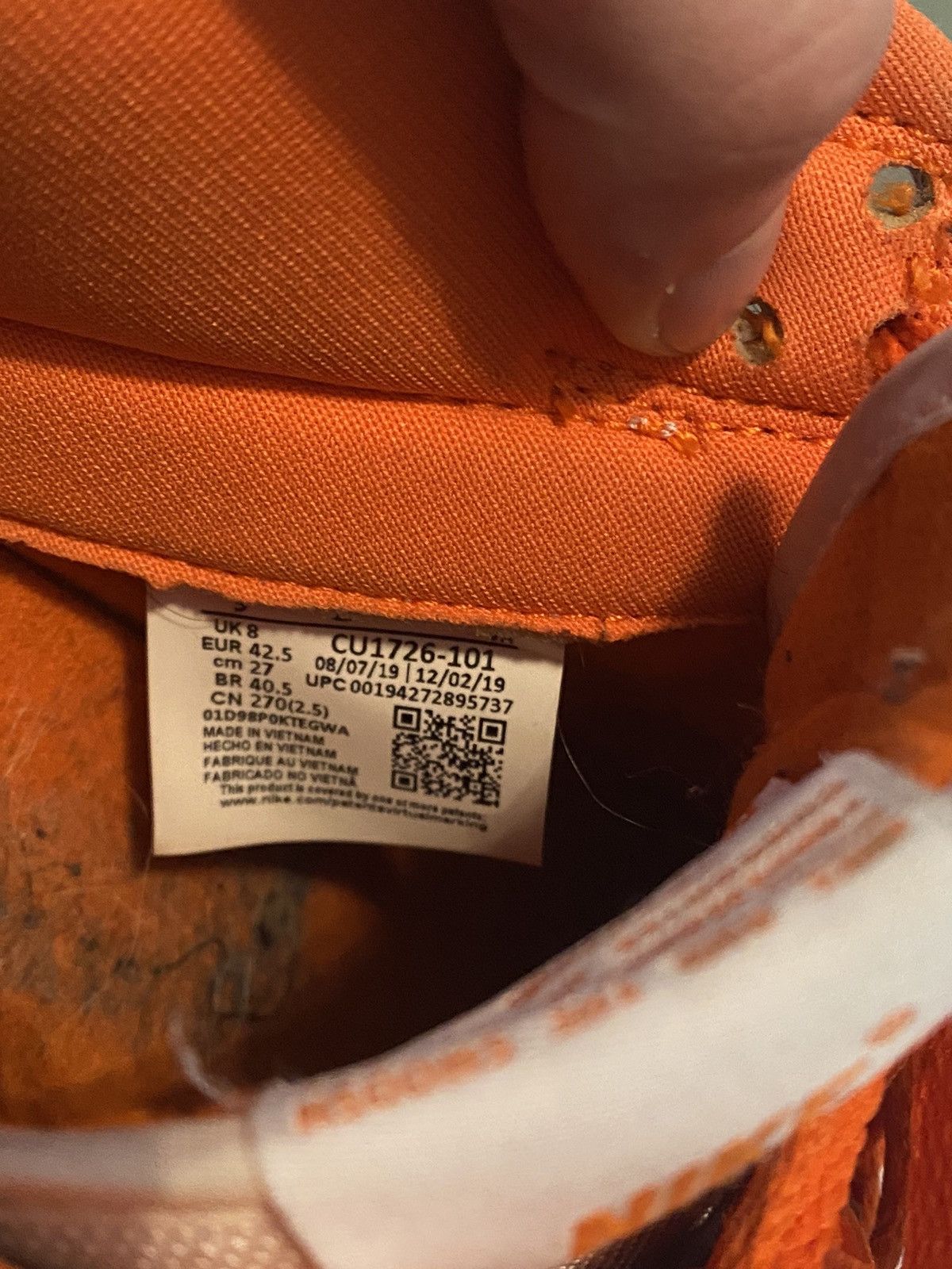 Nike Nike Dunk Syracuse Orange Low Sneakers Size US 9 / EU 42 - 6 Thumbnail