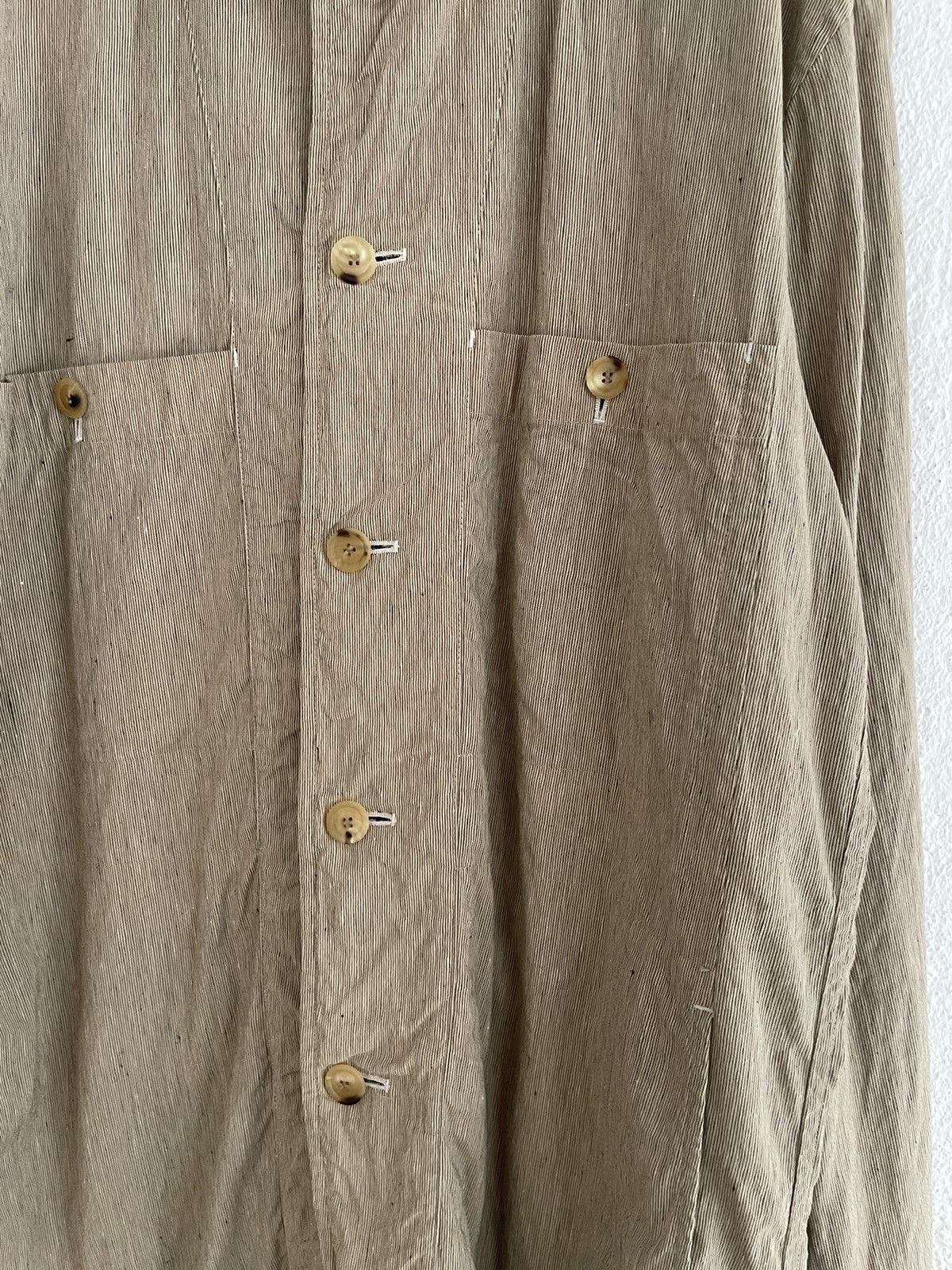Issey Miyake Issey Miyake White Label Linen Button Shirt Two Pocket Size US L / EU 52-54 / 3 - 5 Thumbnail