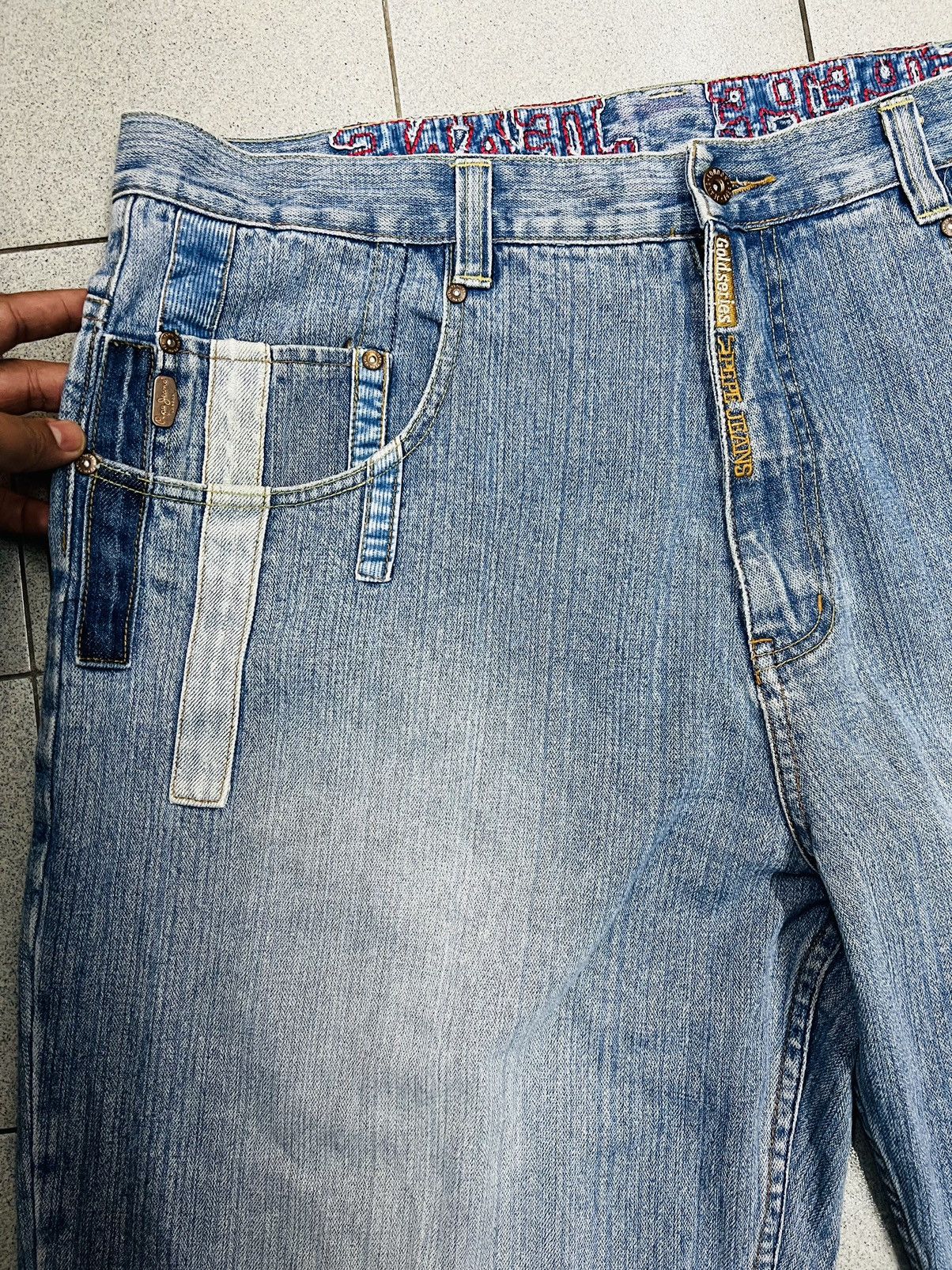 Pepe Jeans Vintage Y2K Pepe UK Goldseries Super Baggy Skater Jeans Size US 42 / EU 58 - 7 Thumbnail